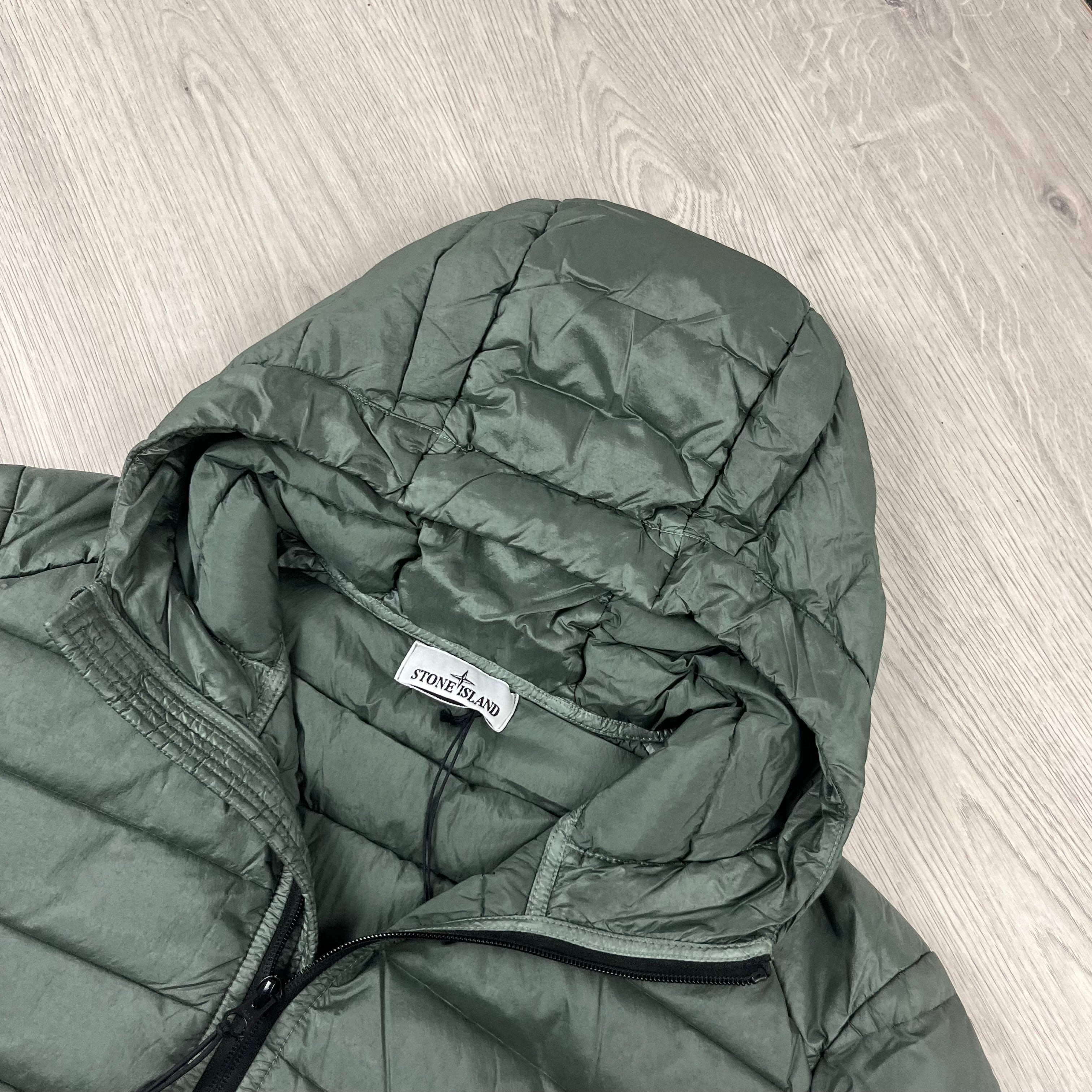 Stone Island Woven Down Jacket - Musk