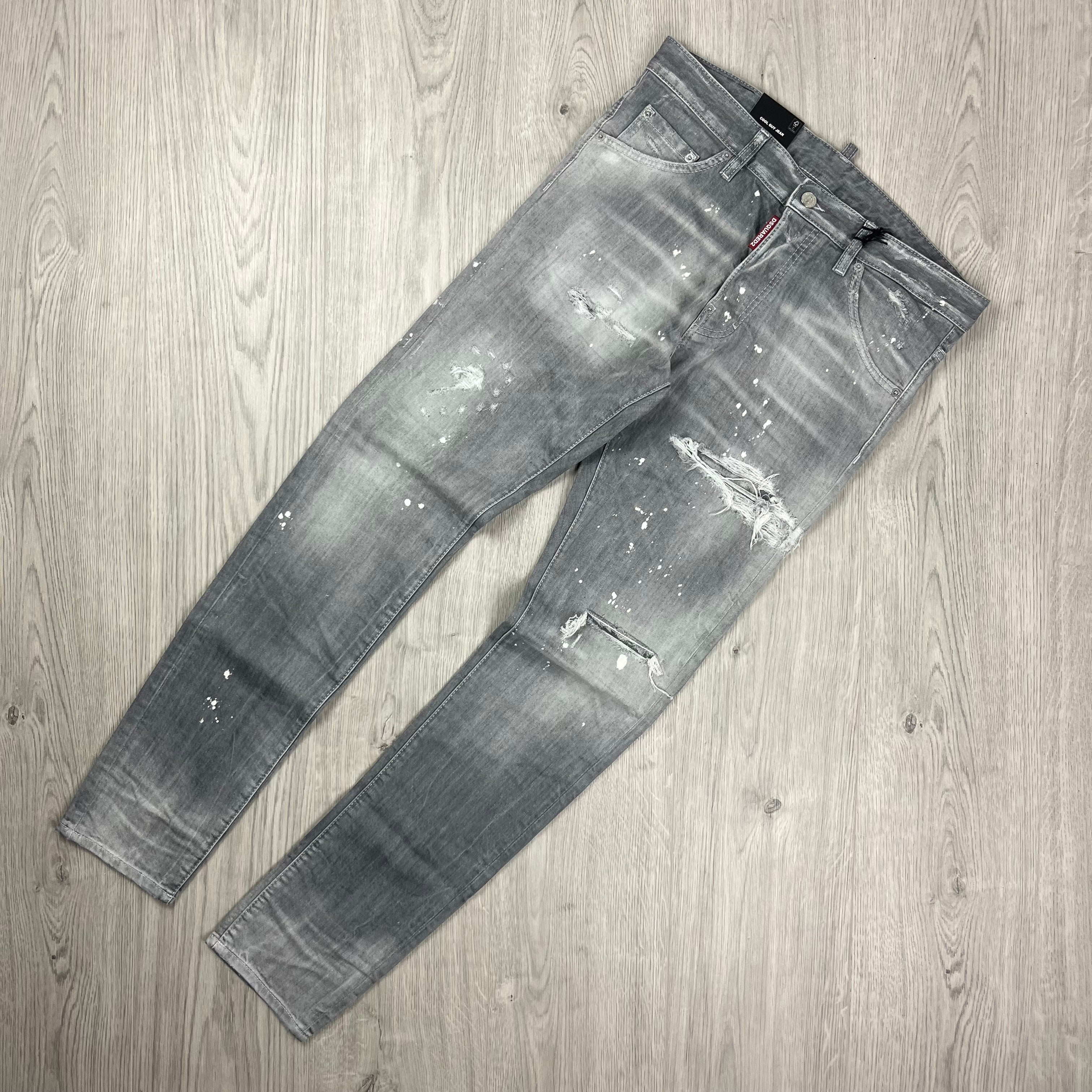 DSQUARED2 'Cool Guy' jeans in Grey. On sale at Open Attire.