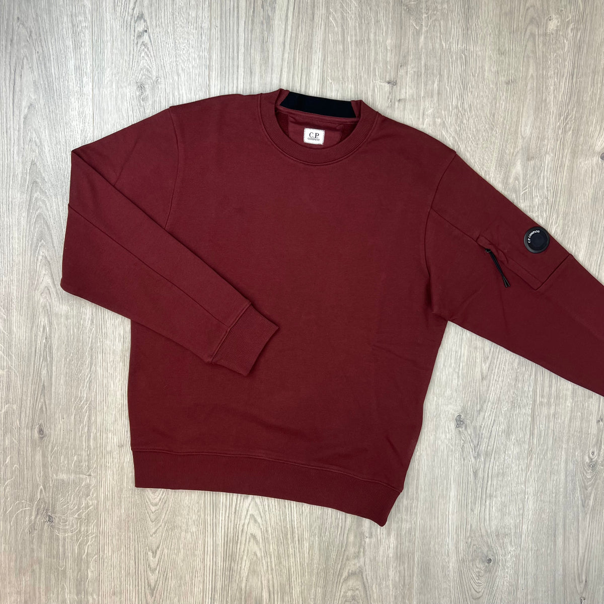 CP Company Raised Fleece Sweatshirt - Andorra Red
