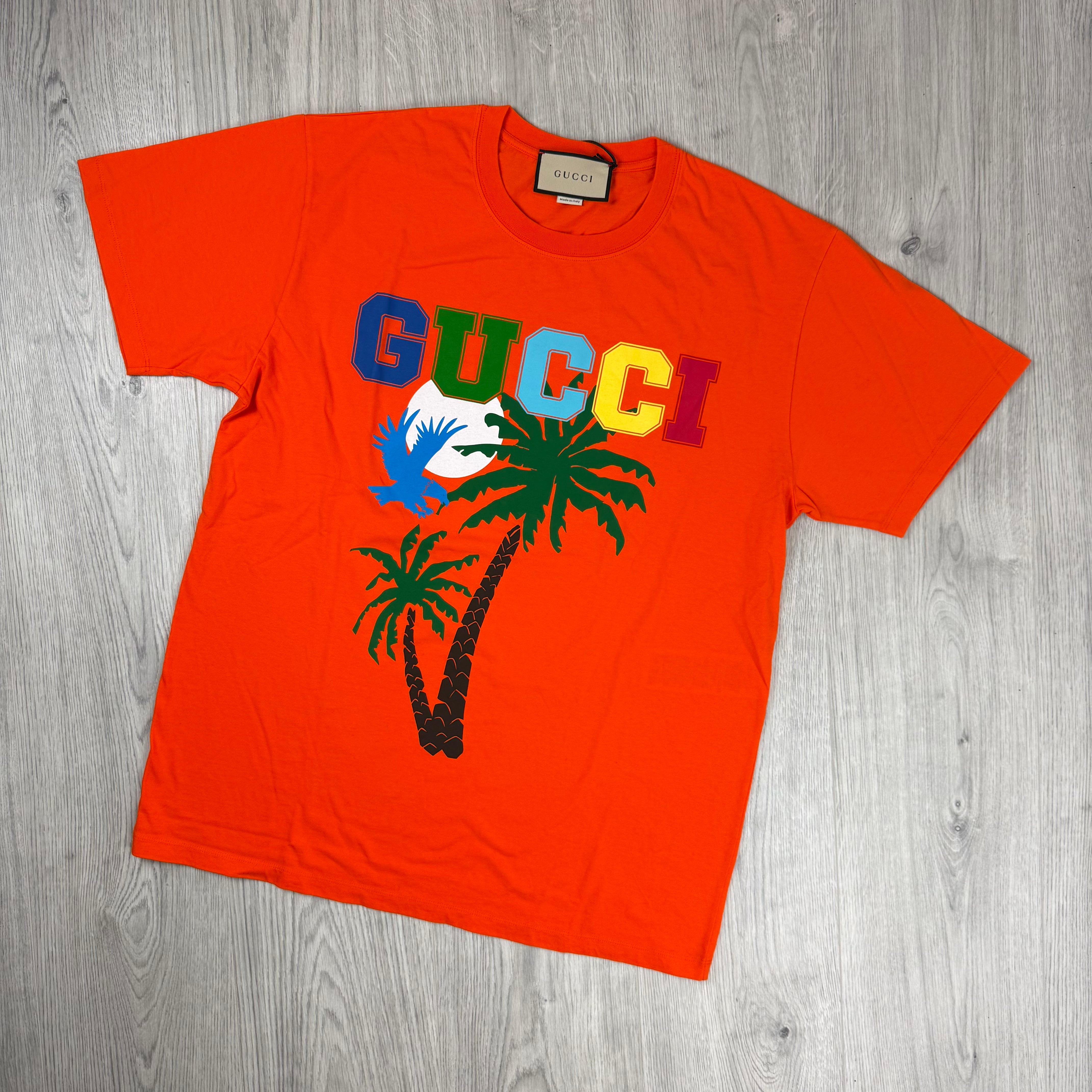 Gucci Palm T-Shirt - Orange