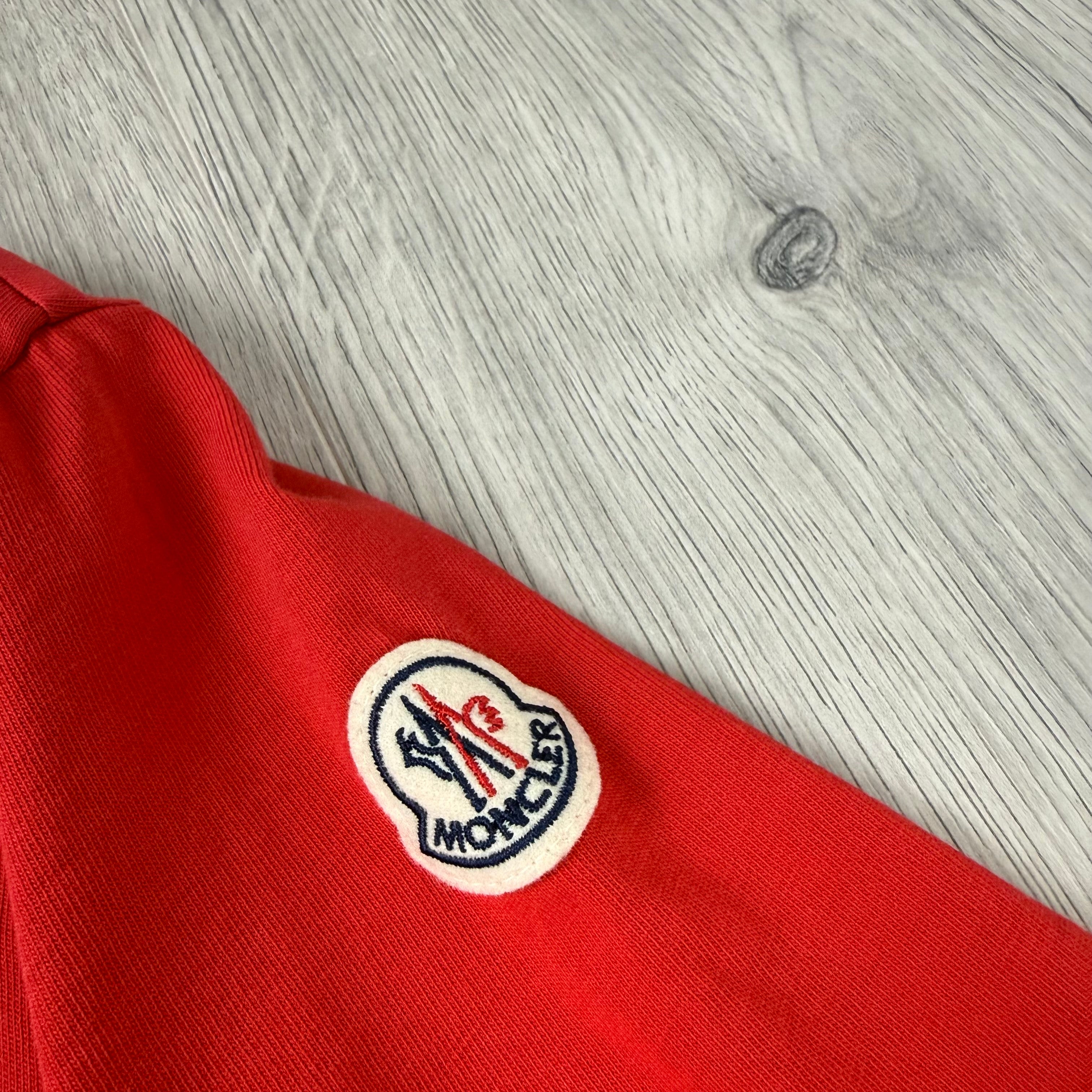 Moncler Embroidered T-Shirt - Red