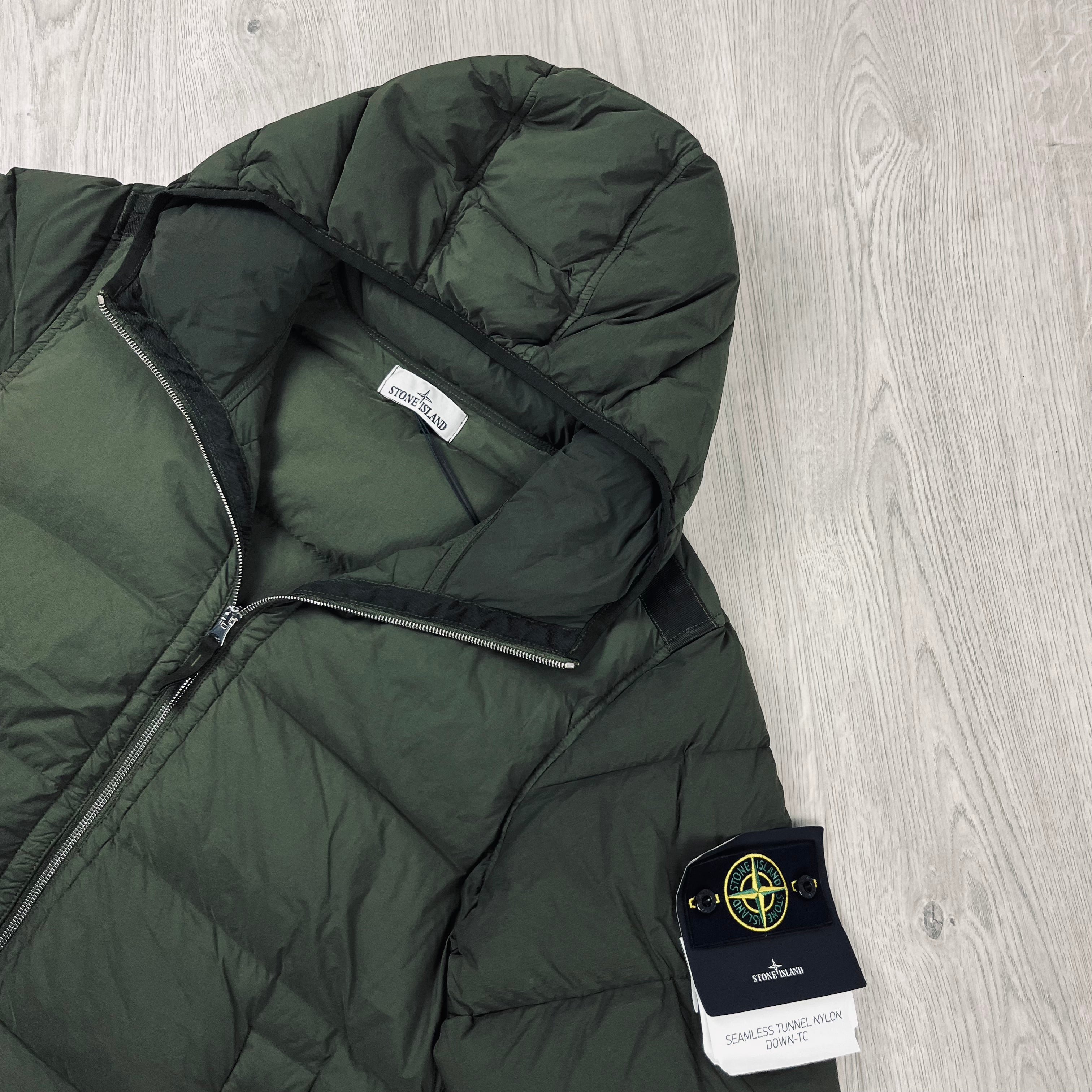 Stone Island Nylon Down Jacket - Olive