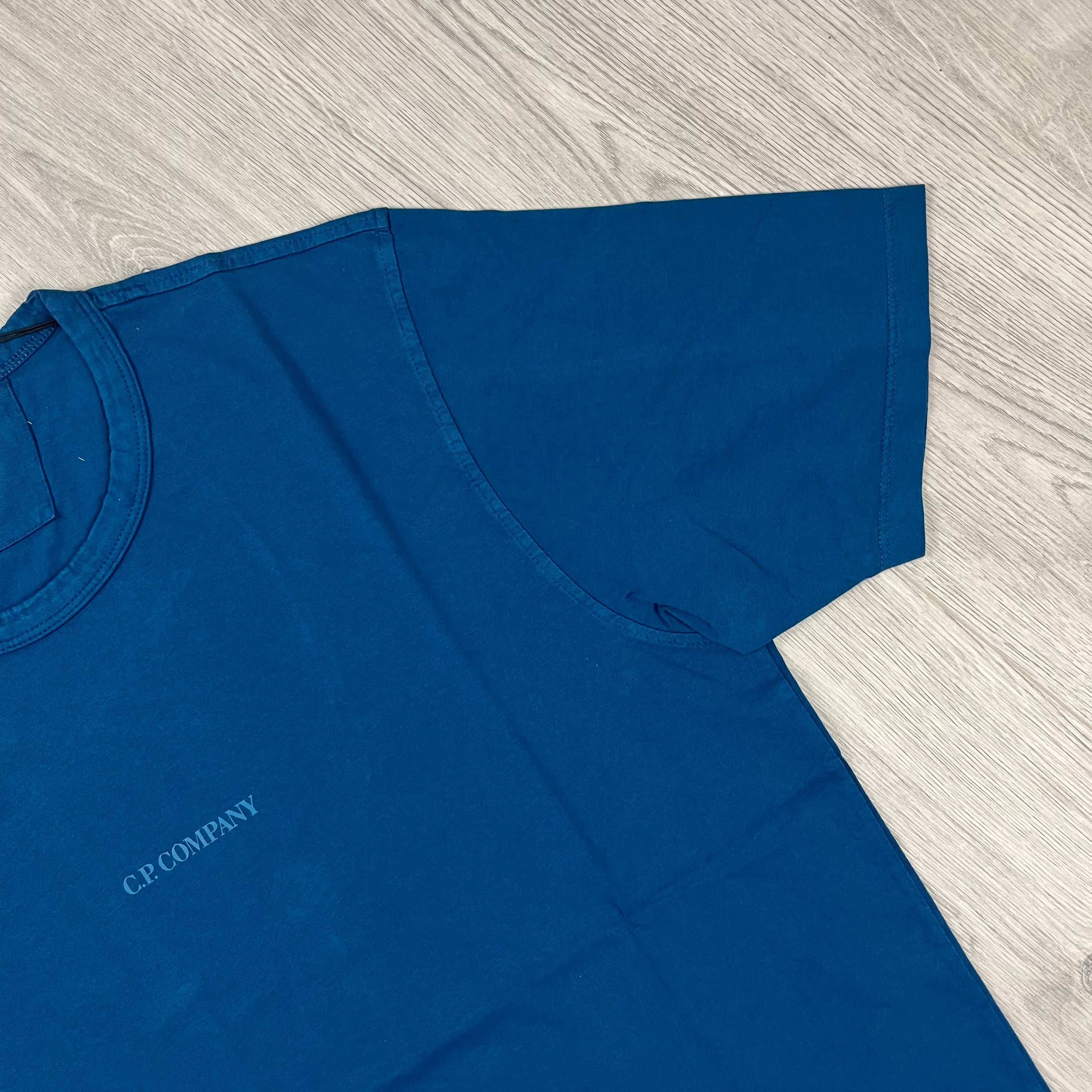 CP Company Printed T-Shirt  - Ink Blue