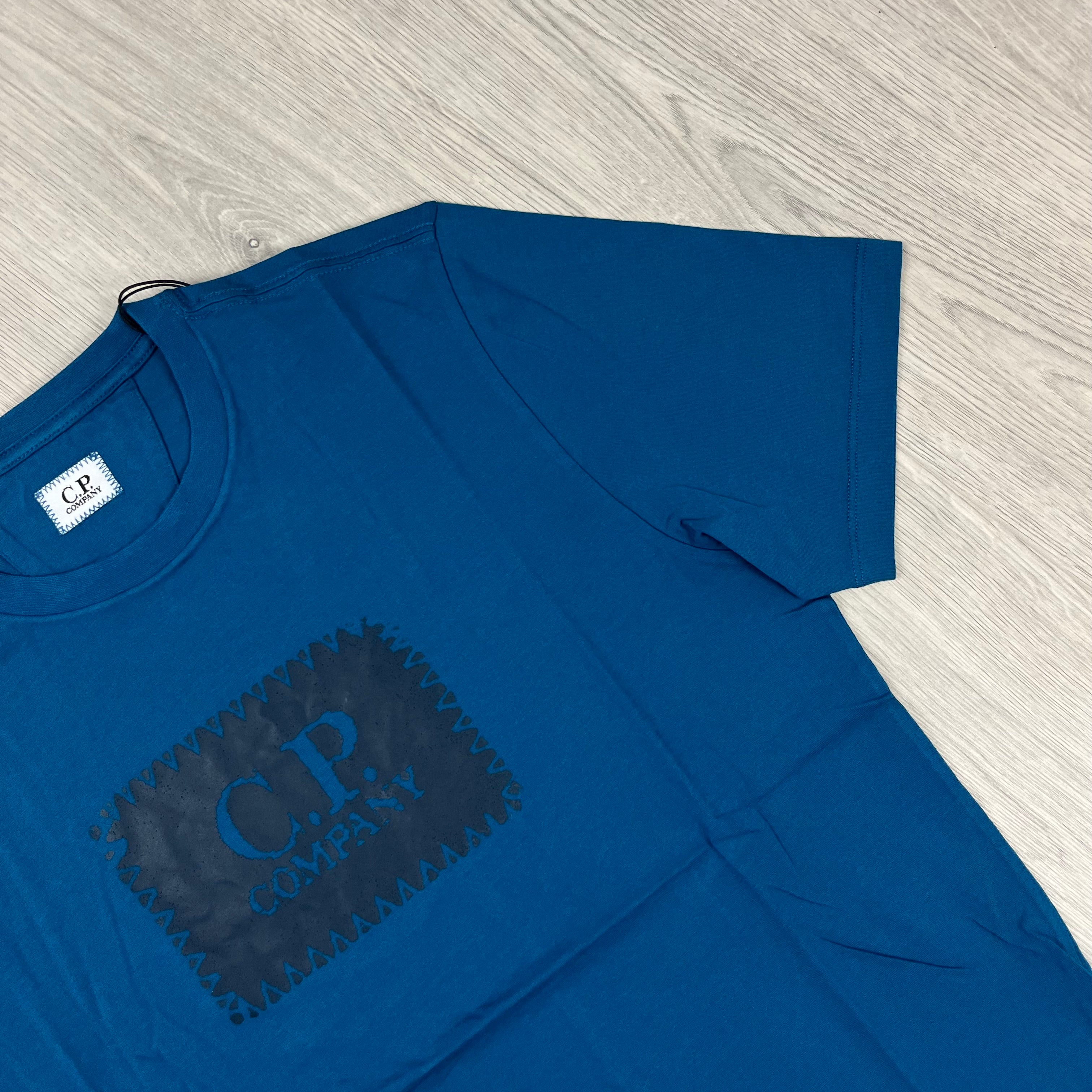 CP Company Stamp T-Shirt - Ink Blue