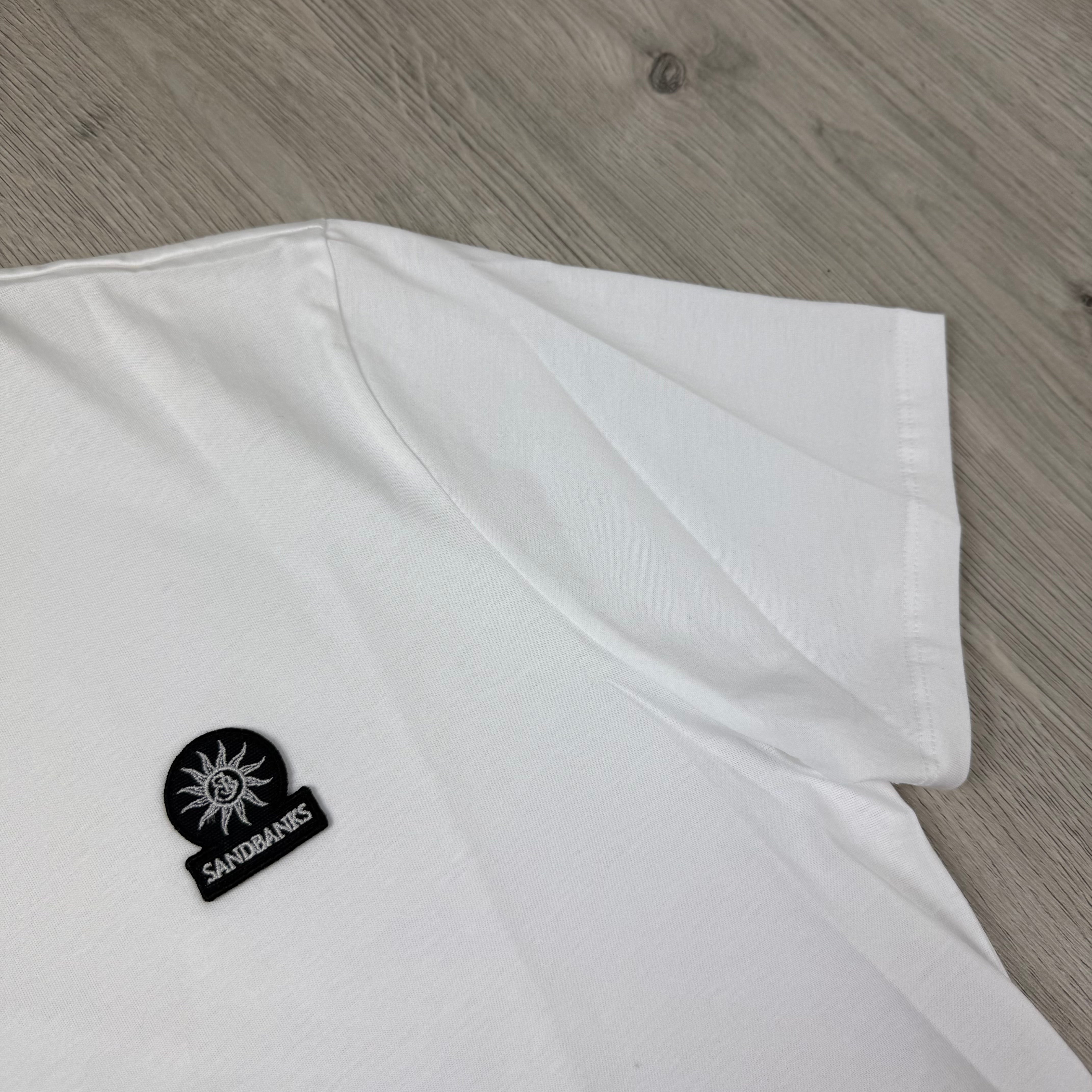 Sandbanks Badge Logo T-Shirt - White