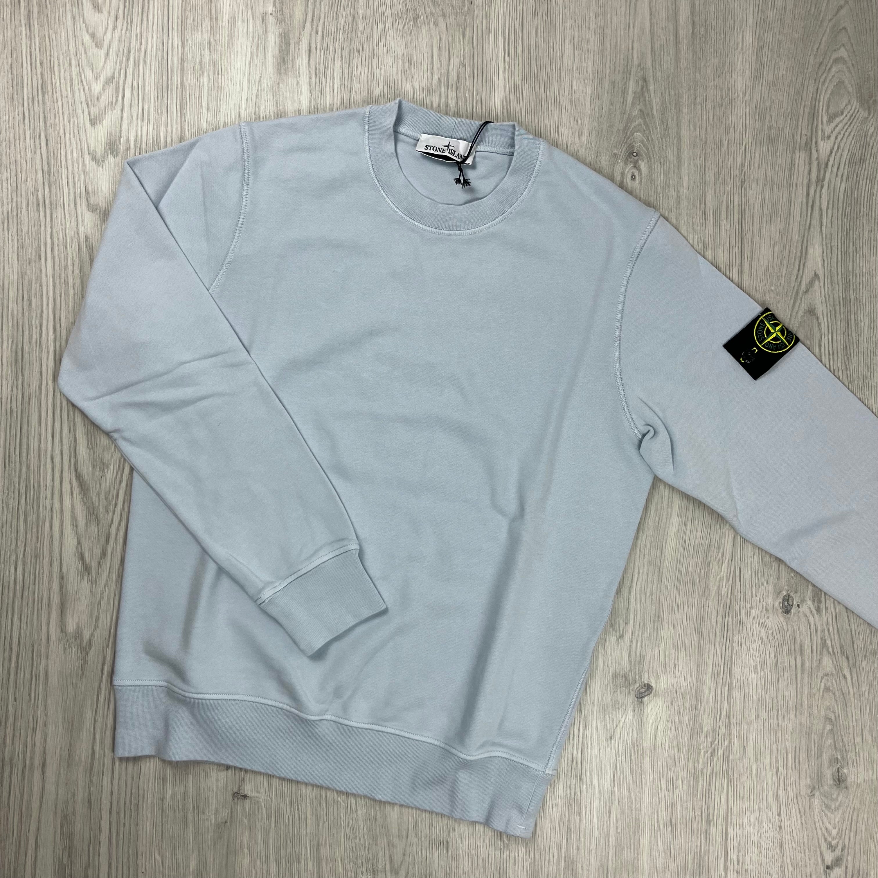 Stone Island Dyed Sweatshirt - Sky Blue