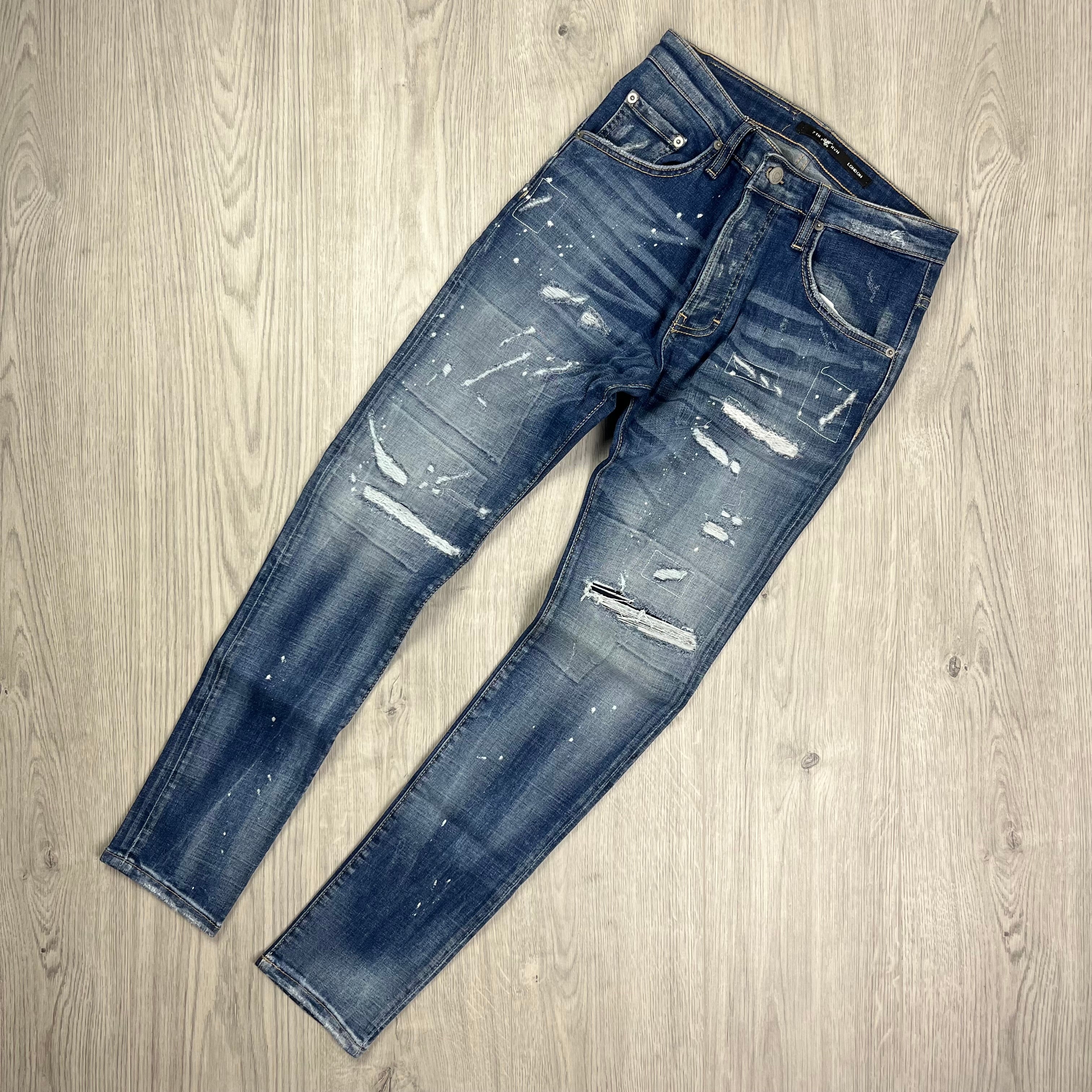 7TH HVN Slim Jeans - Blue