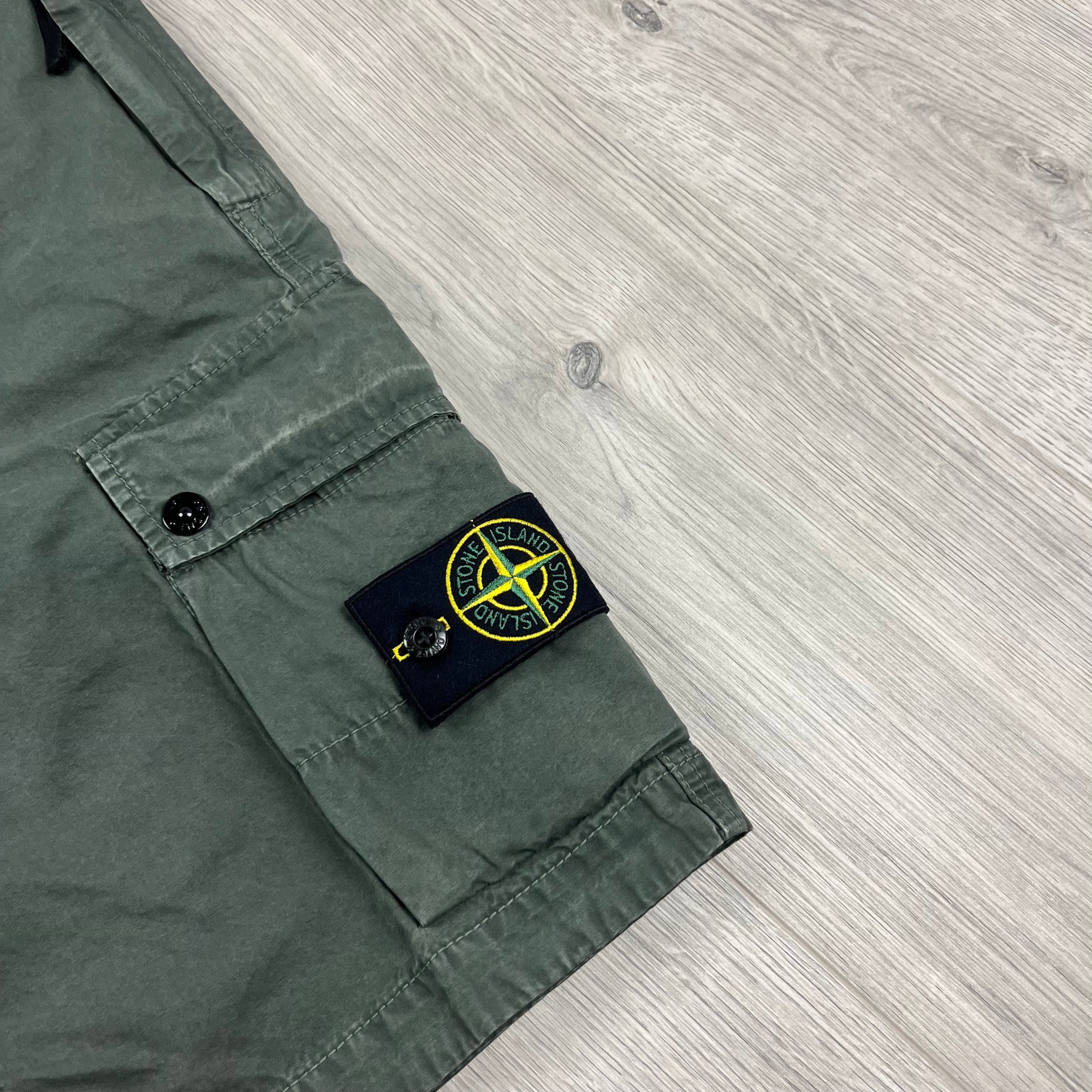 Stone Island Cargo Shorts - Musk