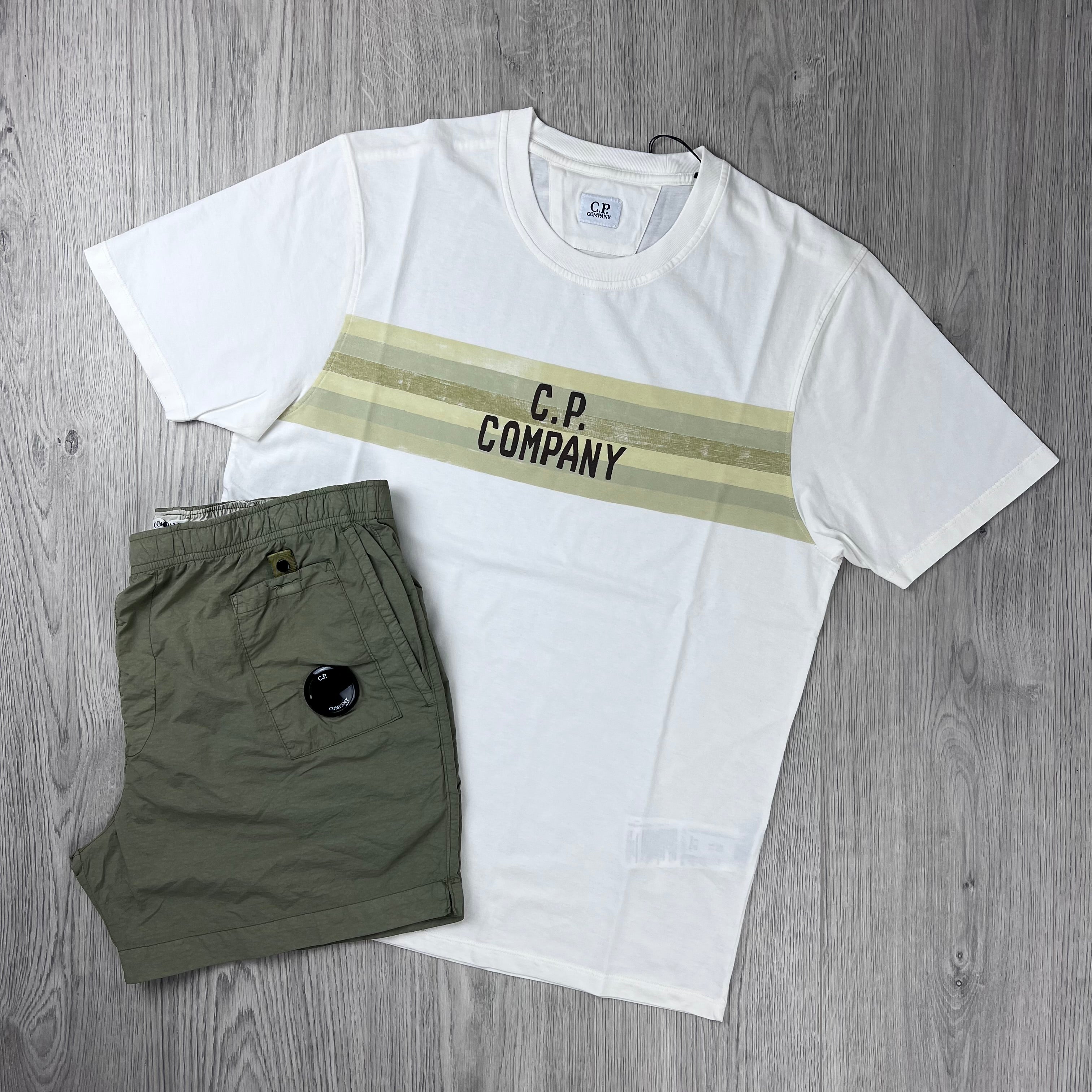 CP Company Holiday Set - White/Moss