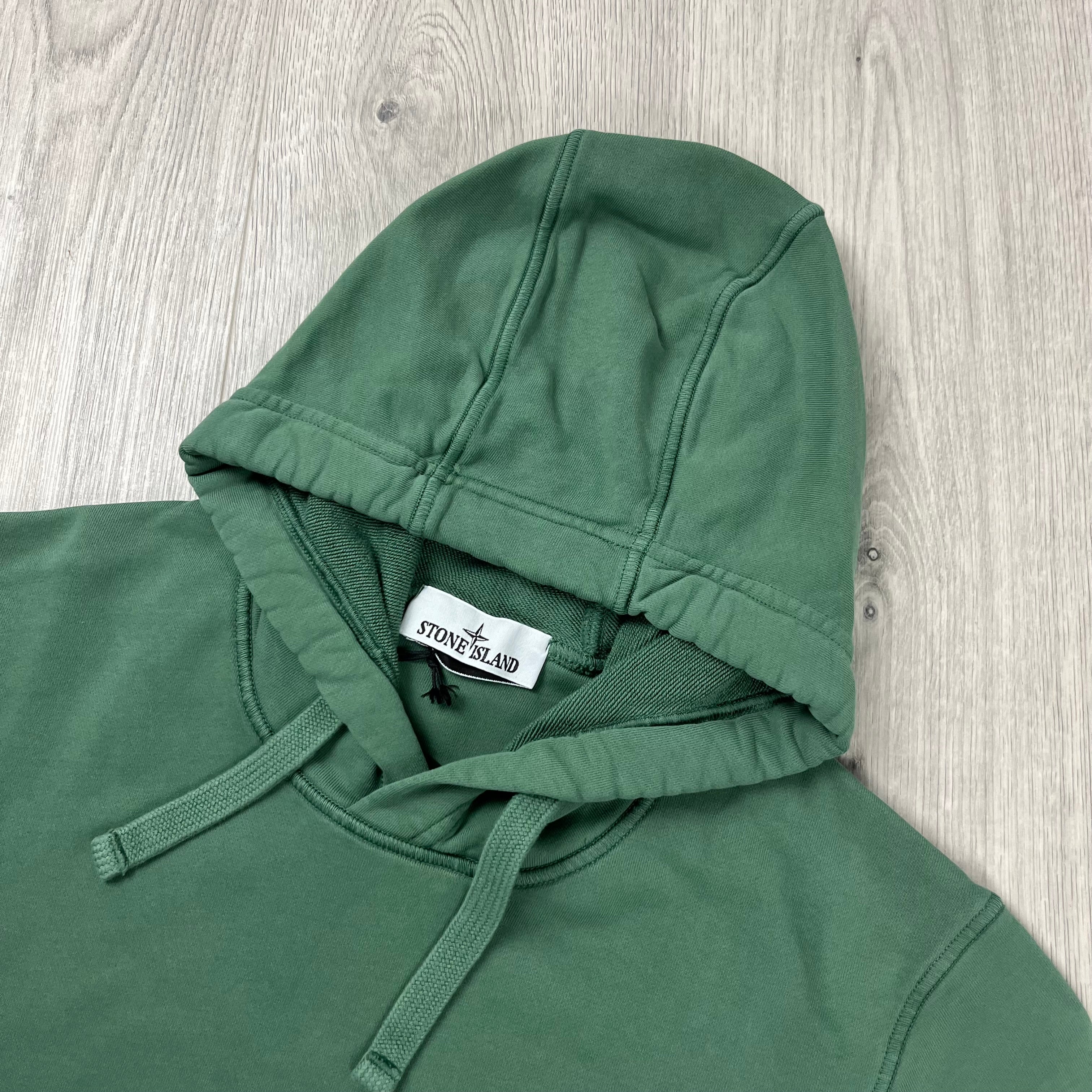 Stone Island Dyed Hoodie - Sage Green