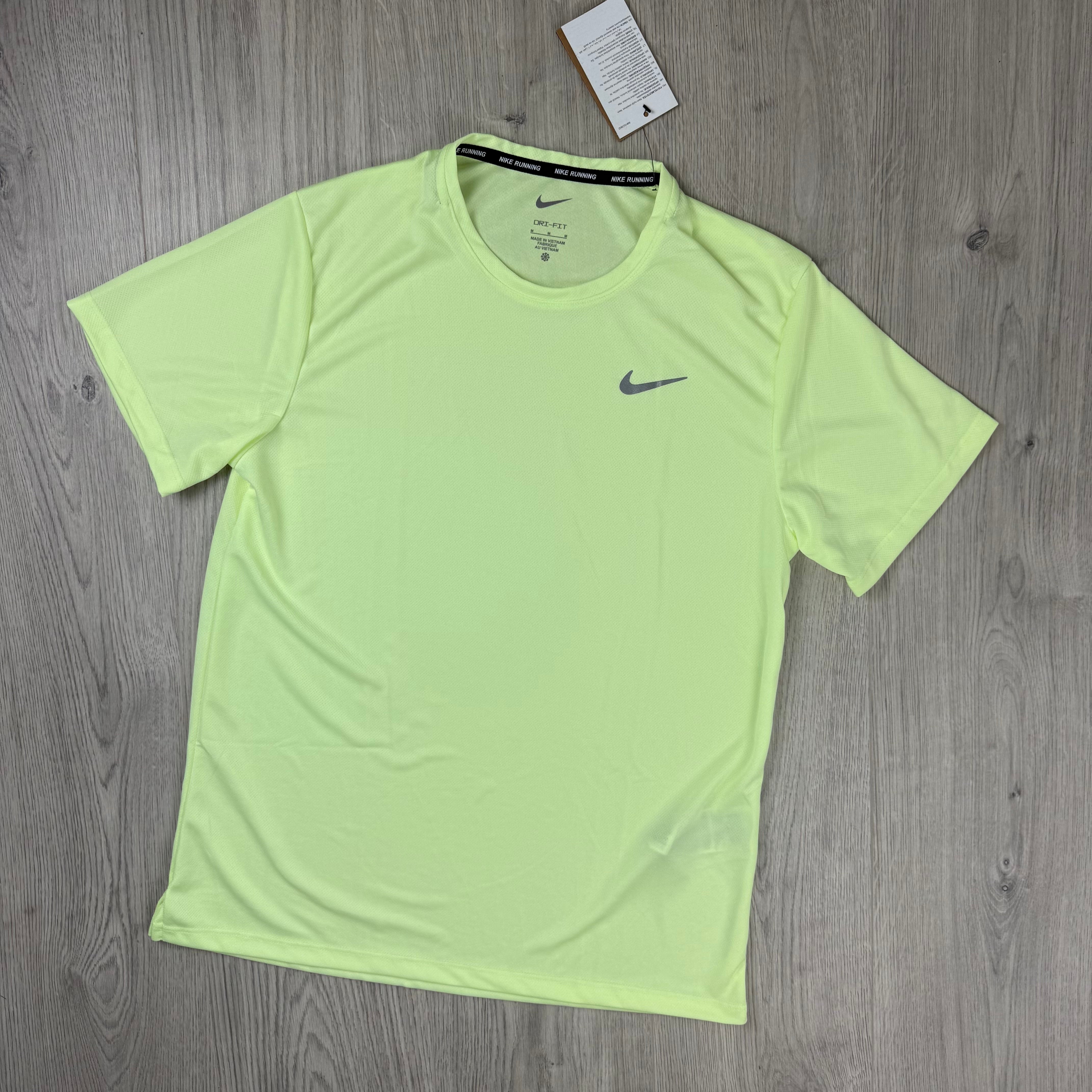 Nike 'Miler' T-Shirt Set - White, Volt Thunder