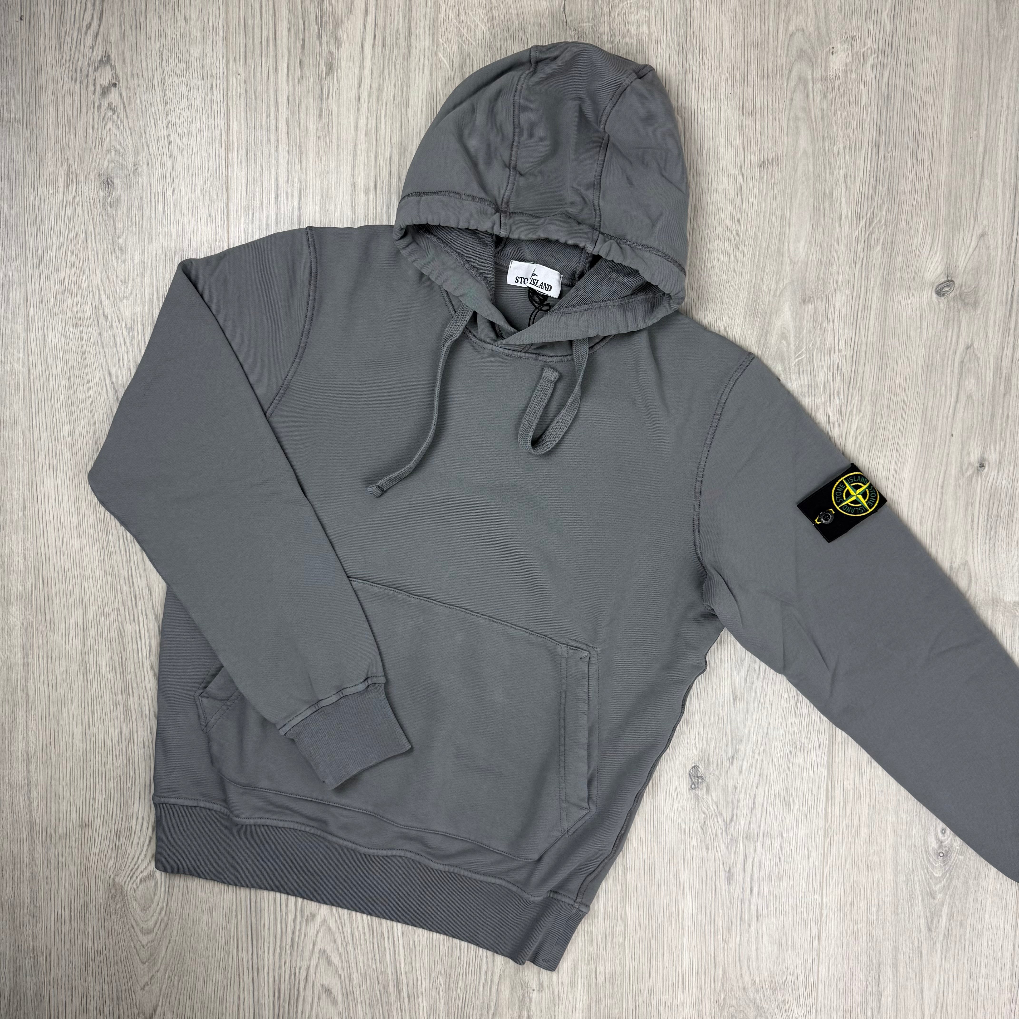 Stone Island Dyed Hoodie - Cement
