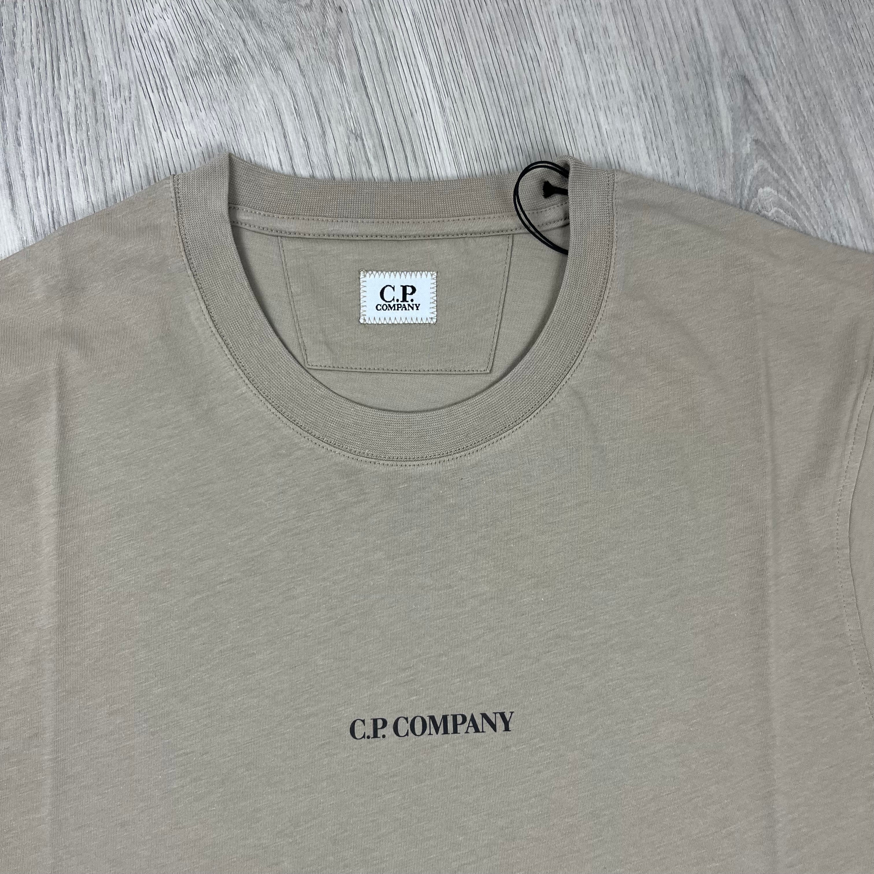 CP Company Printed T-Shirt - Tan