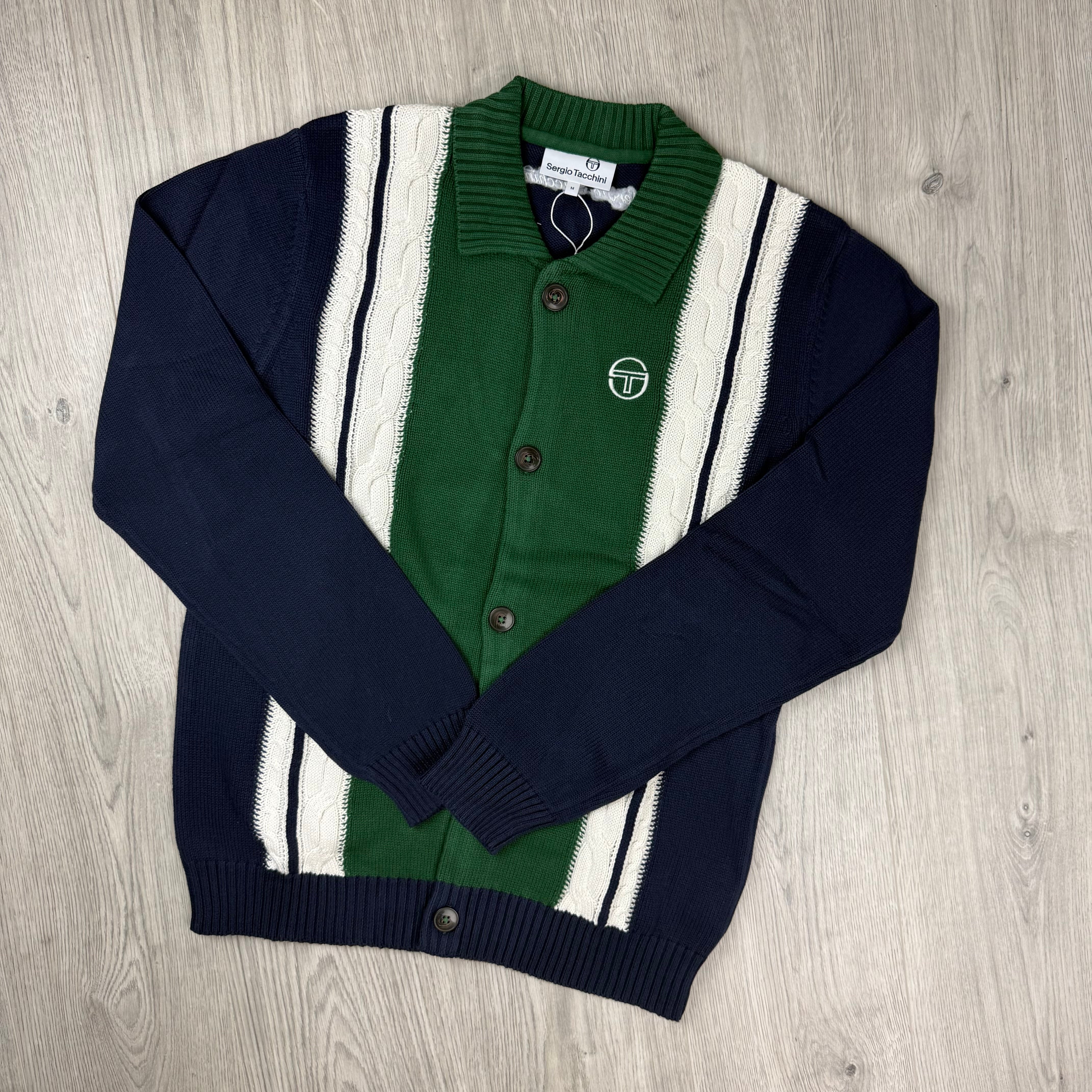 Sergio Tacchini 'Bruni' Knit Track Jacket - Maritime Blue