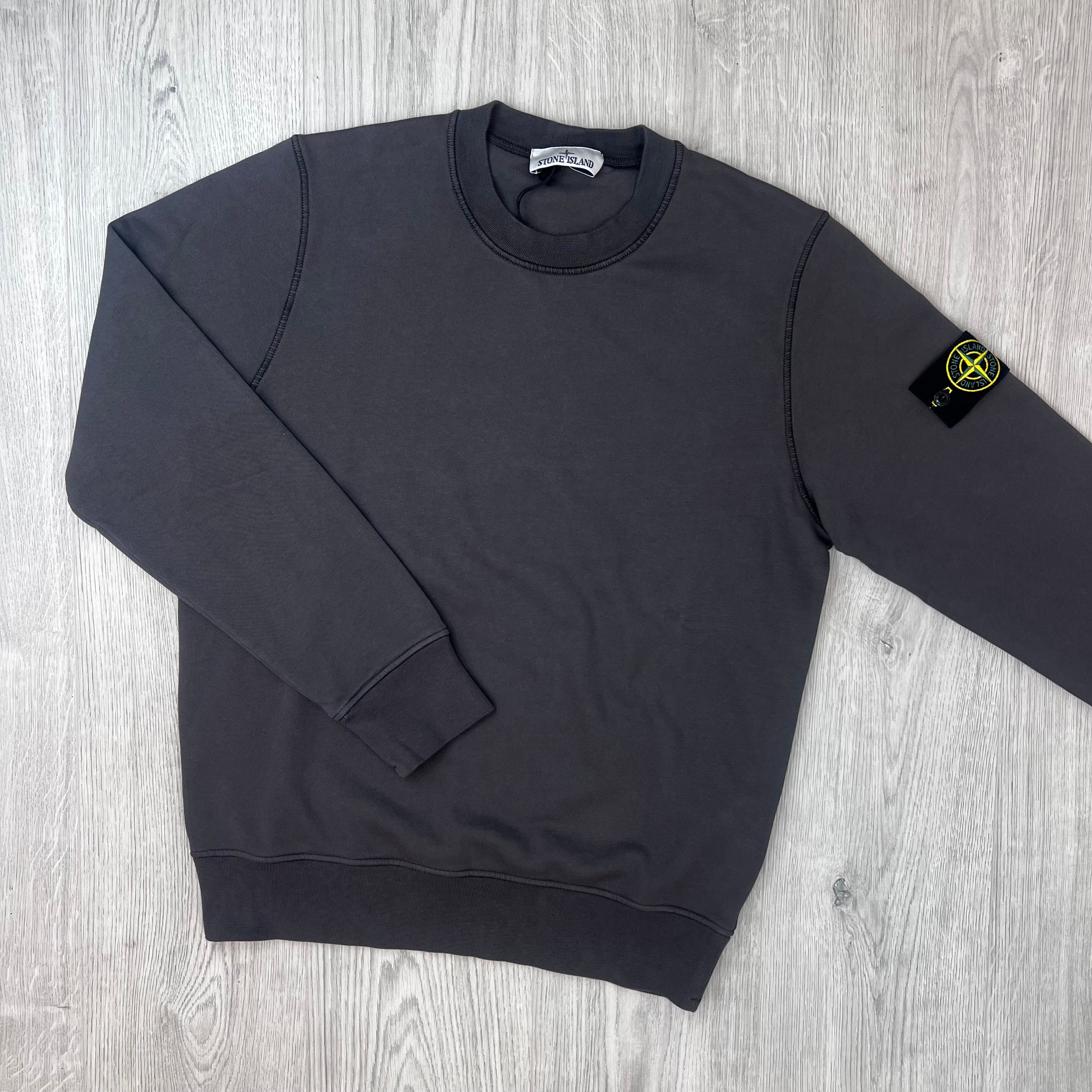 Stone Island Dyed Sweatshirt - Charcoal