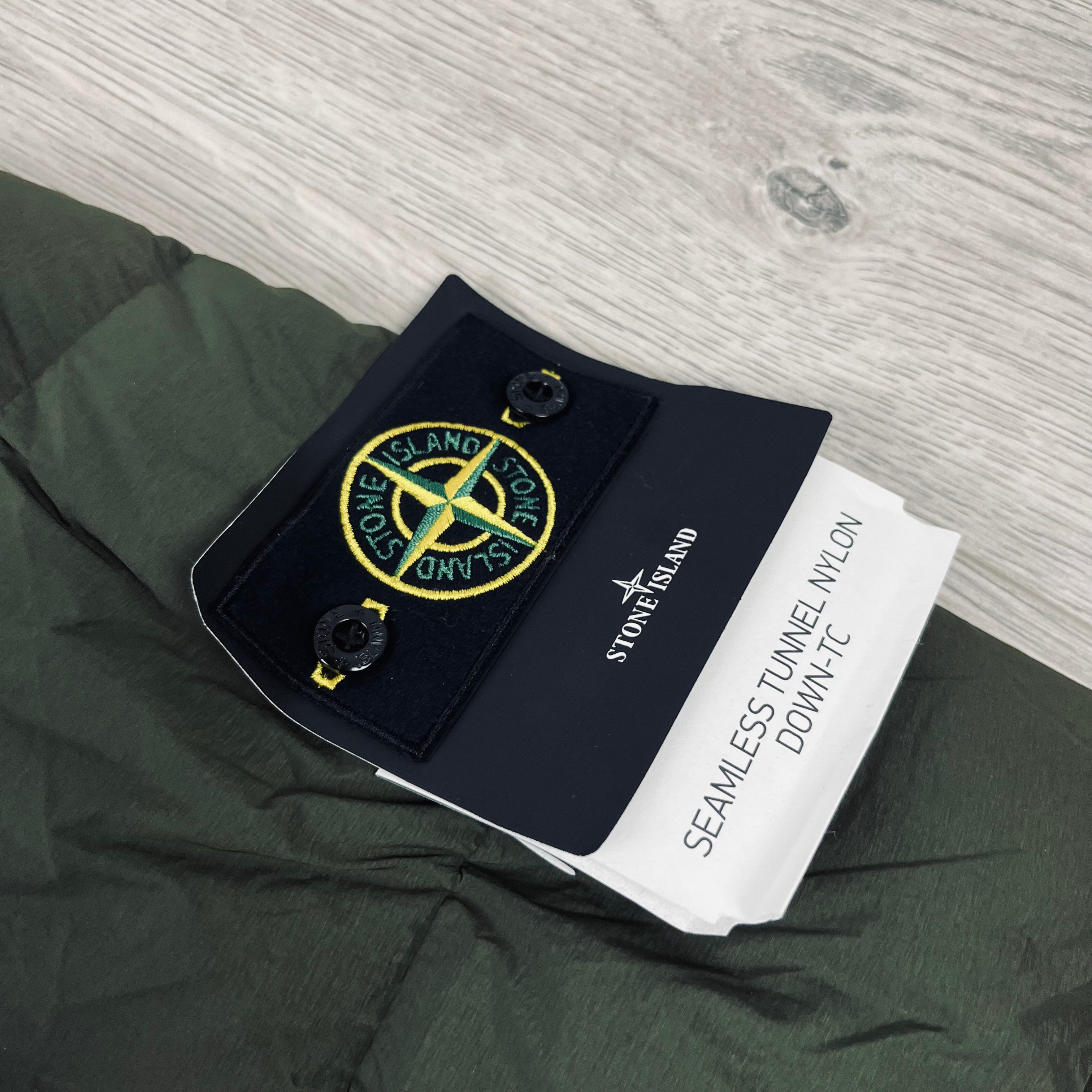 Stone Island Nylon Down Jacket - Olive