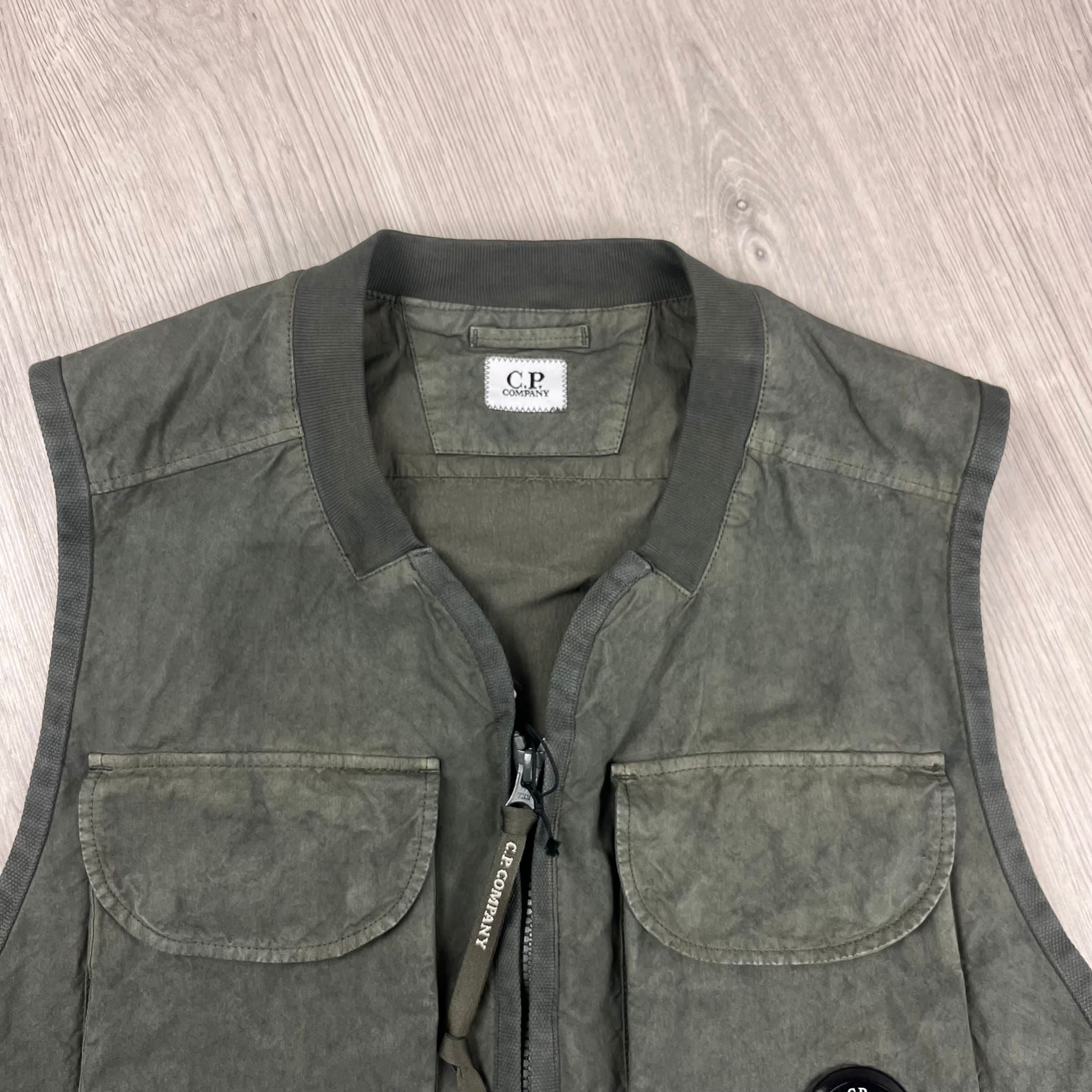 CP Company Ba-Tic Gilet - Thyme Green