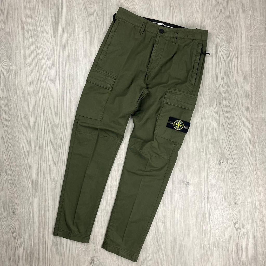 Stone Island Cargo Trousers - Olive