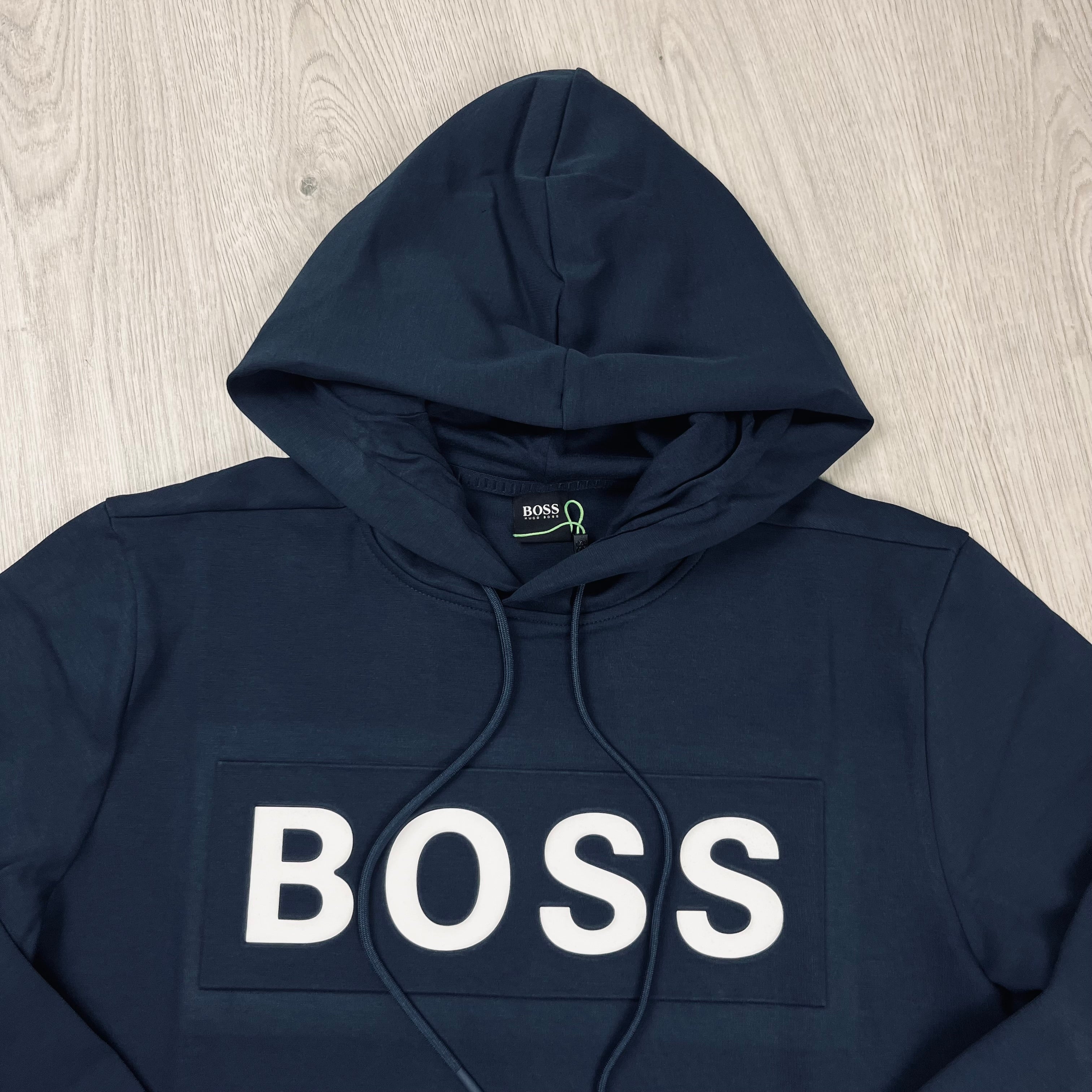 Hugo Boss Pullover Hoodie - Navy