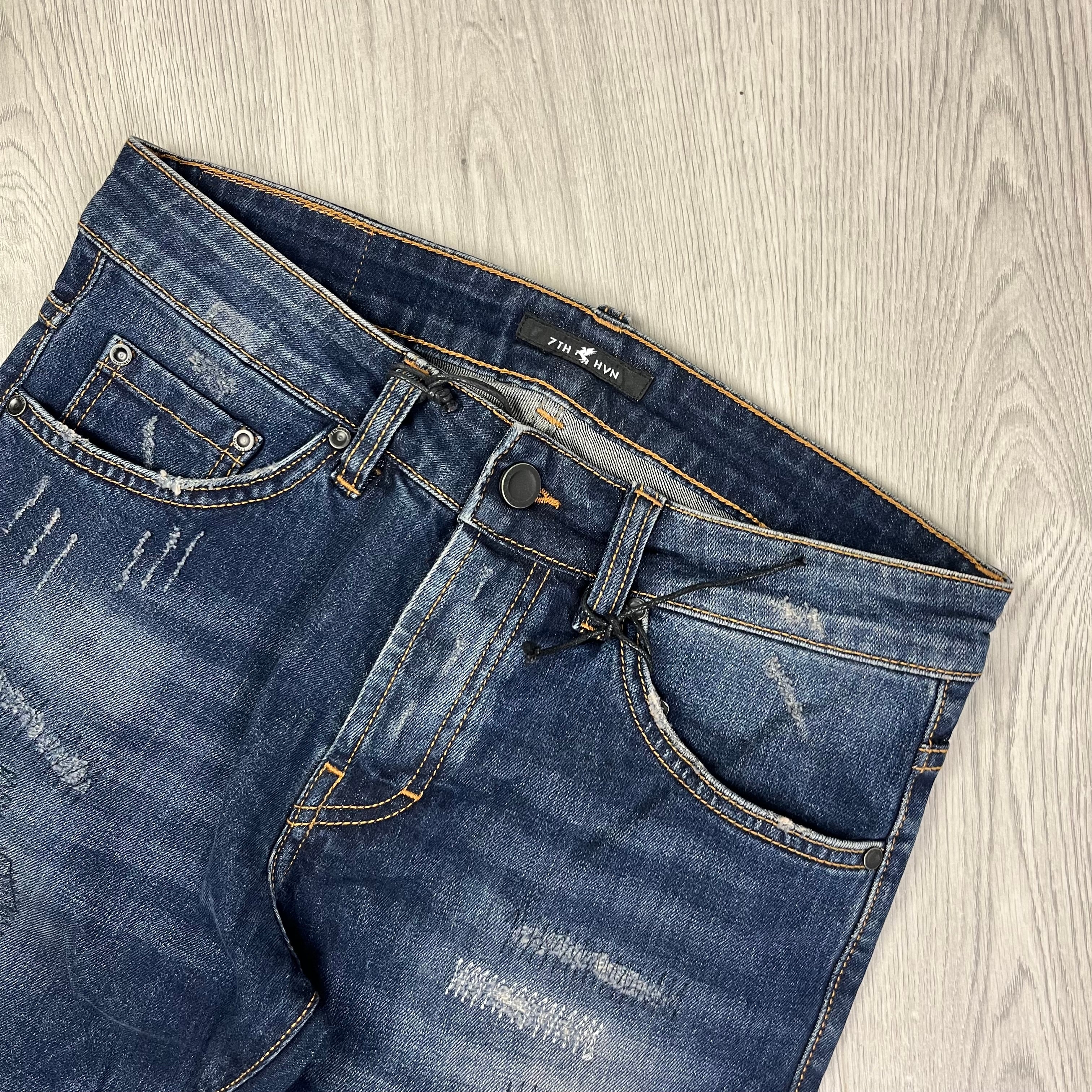 7TH HVN Slim Jeans - Blue