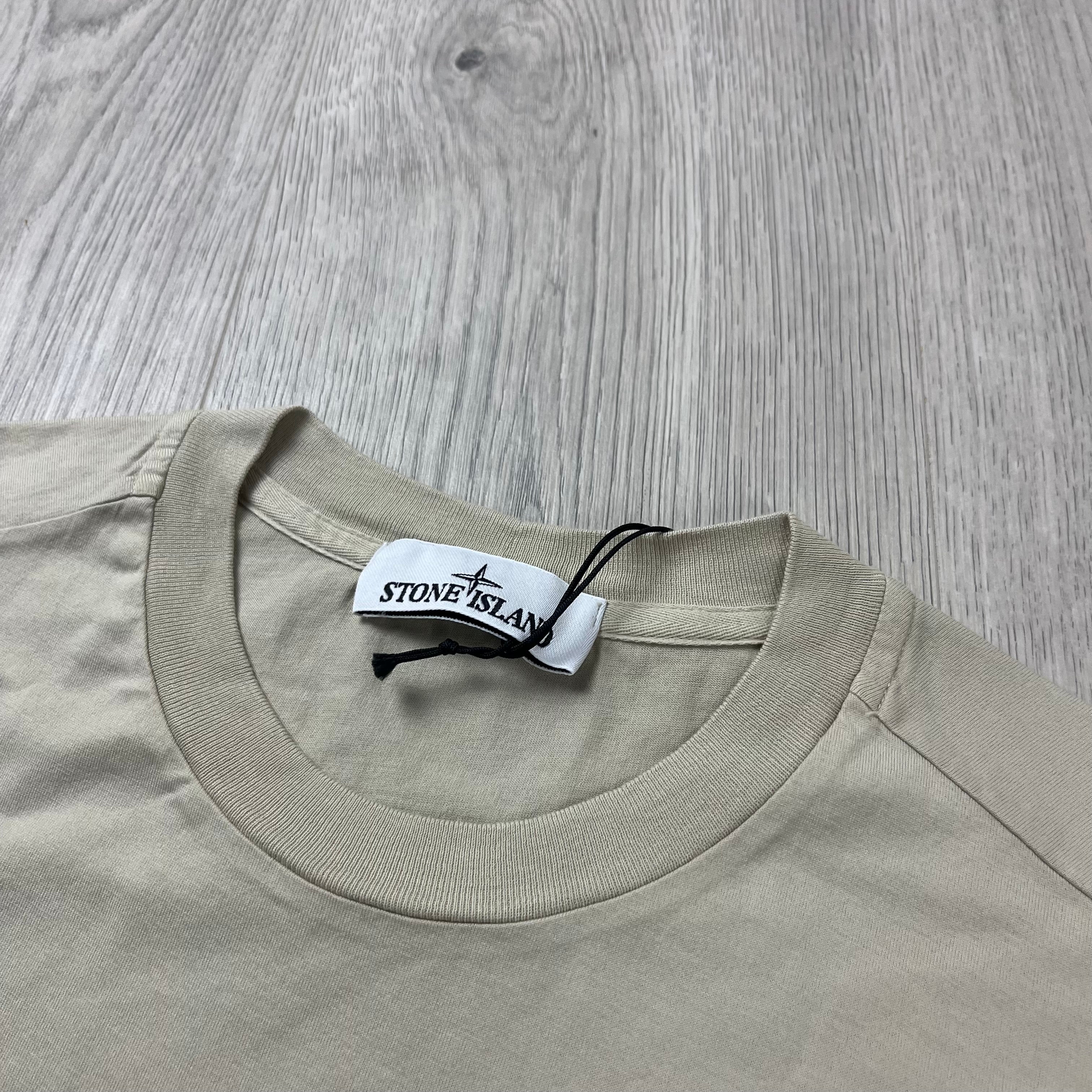 Stone Island Patch T-Shirt - Plaster