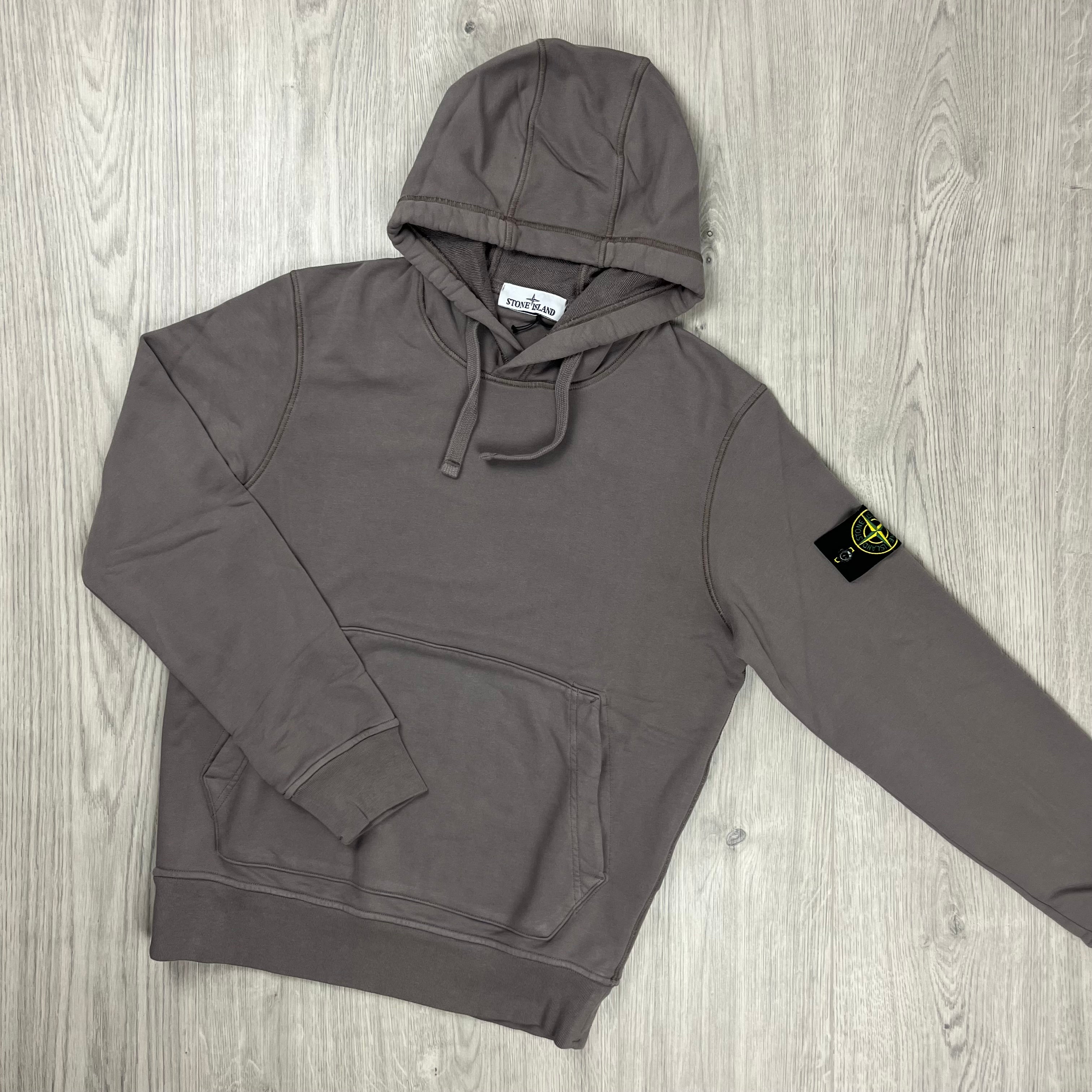 Stone Island Dyed Hoodie - Dove Grey