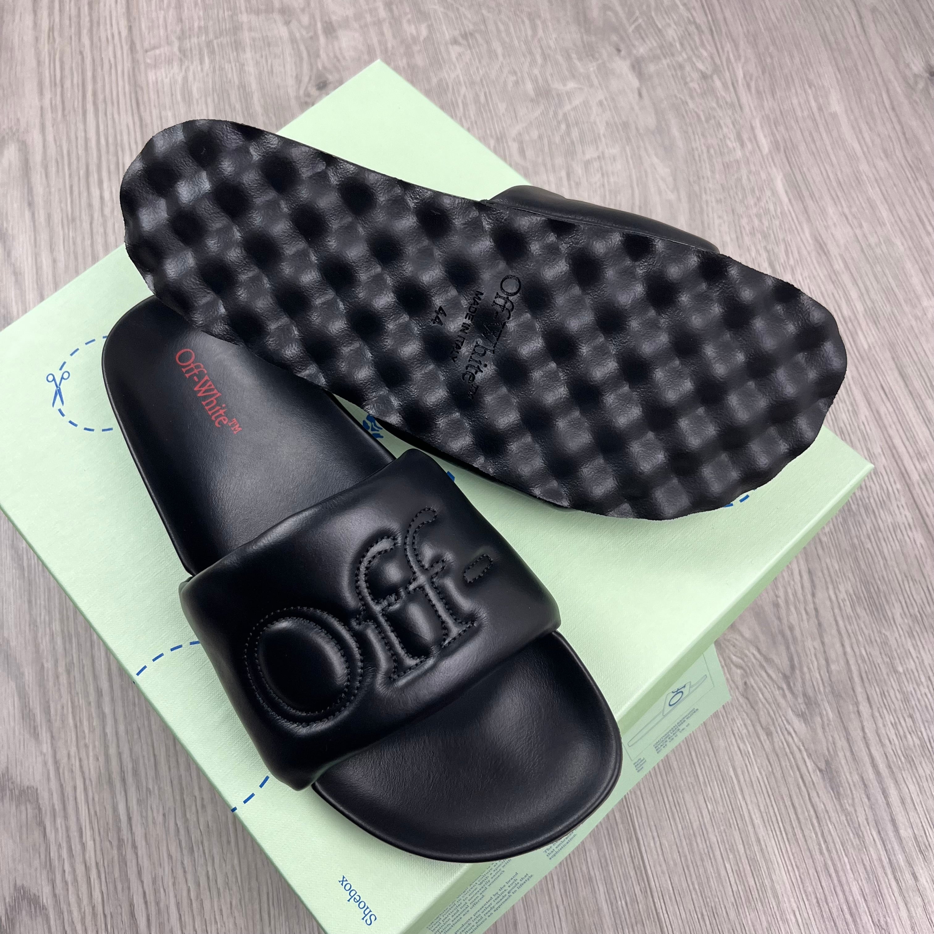 Off-White Bookish Slides - Black