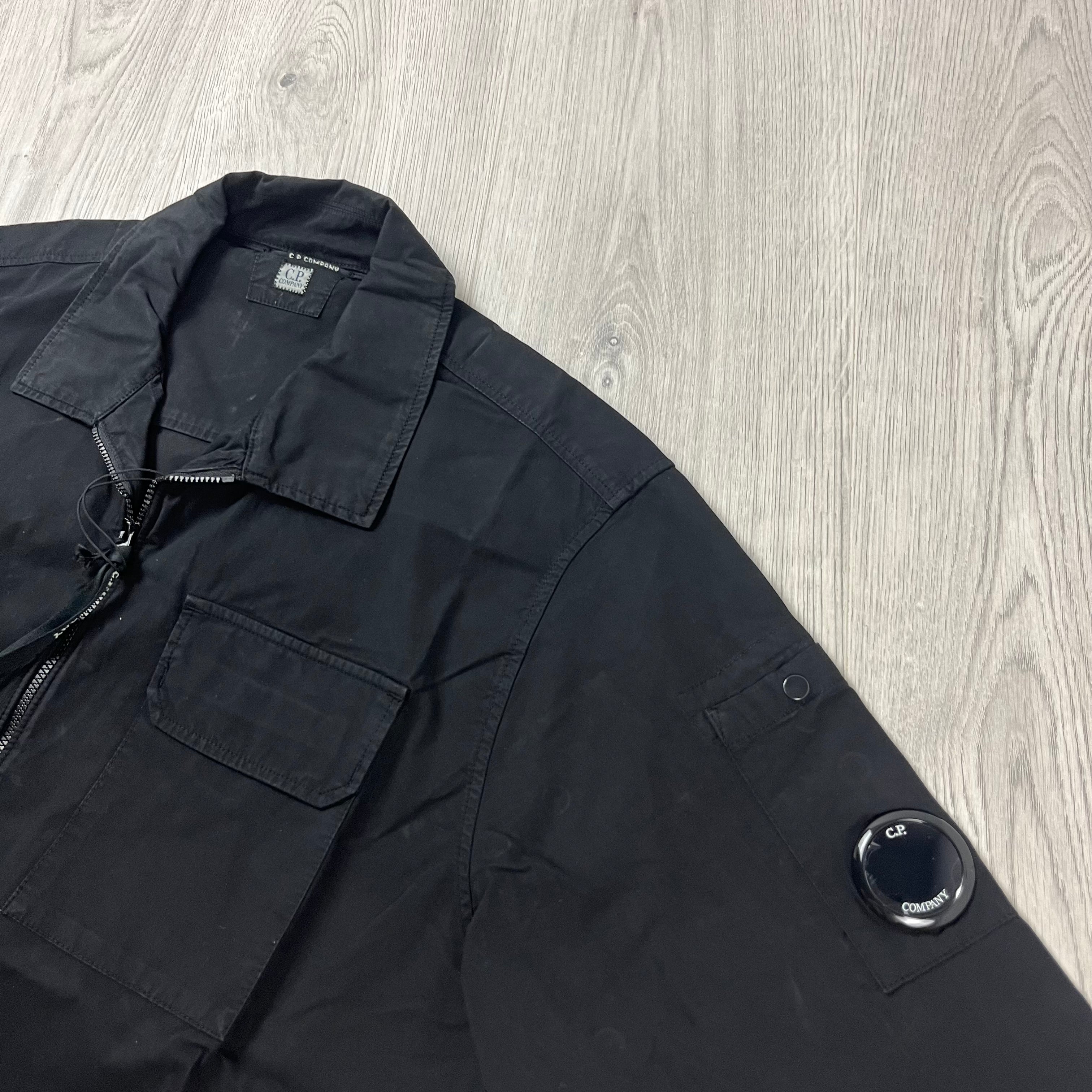 CP Company Zip Overshirt - Black