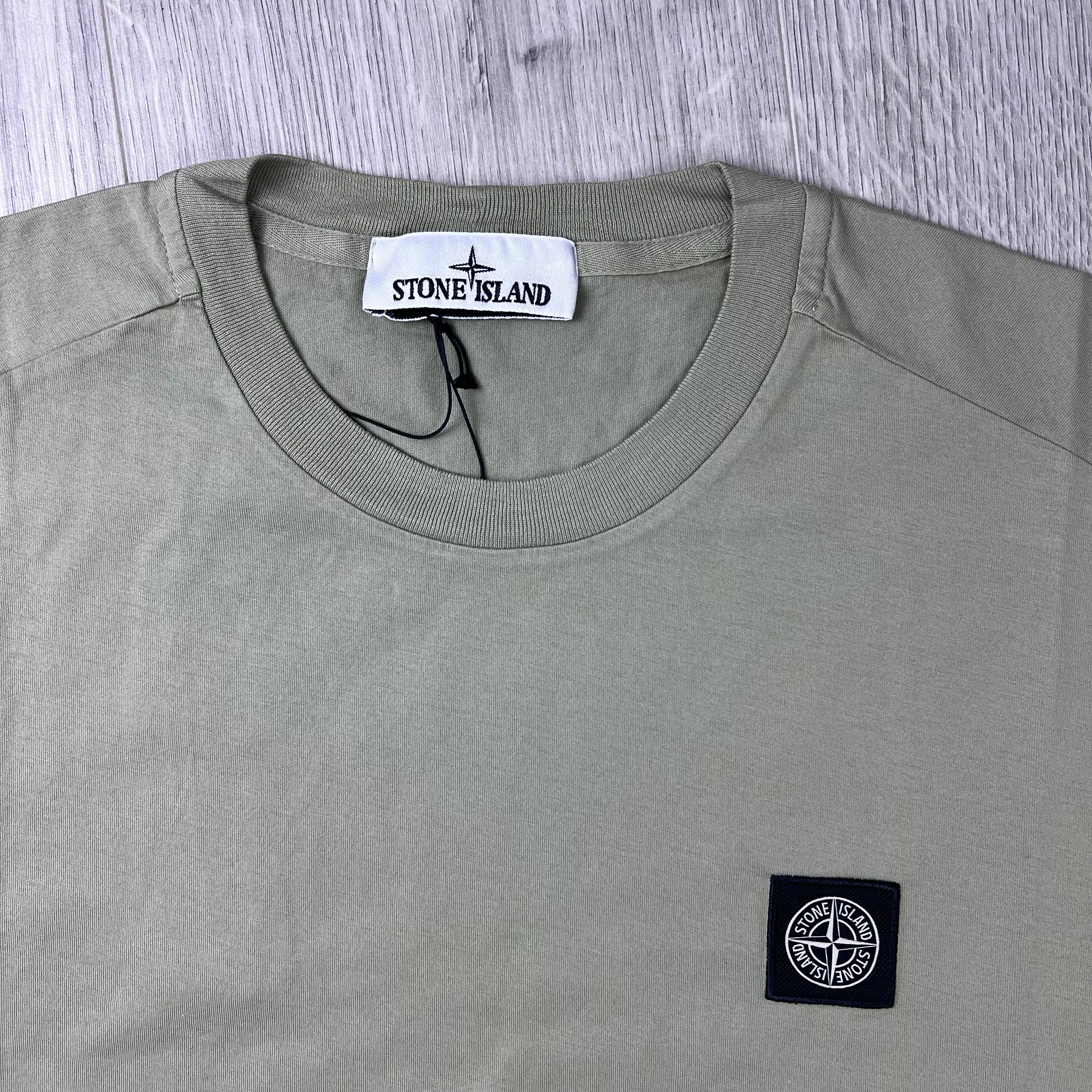 Stone Island Patch T-Shirt - Laurel Green