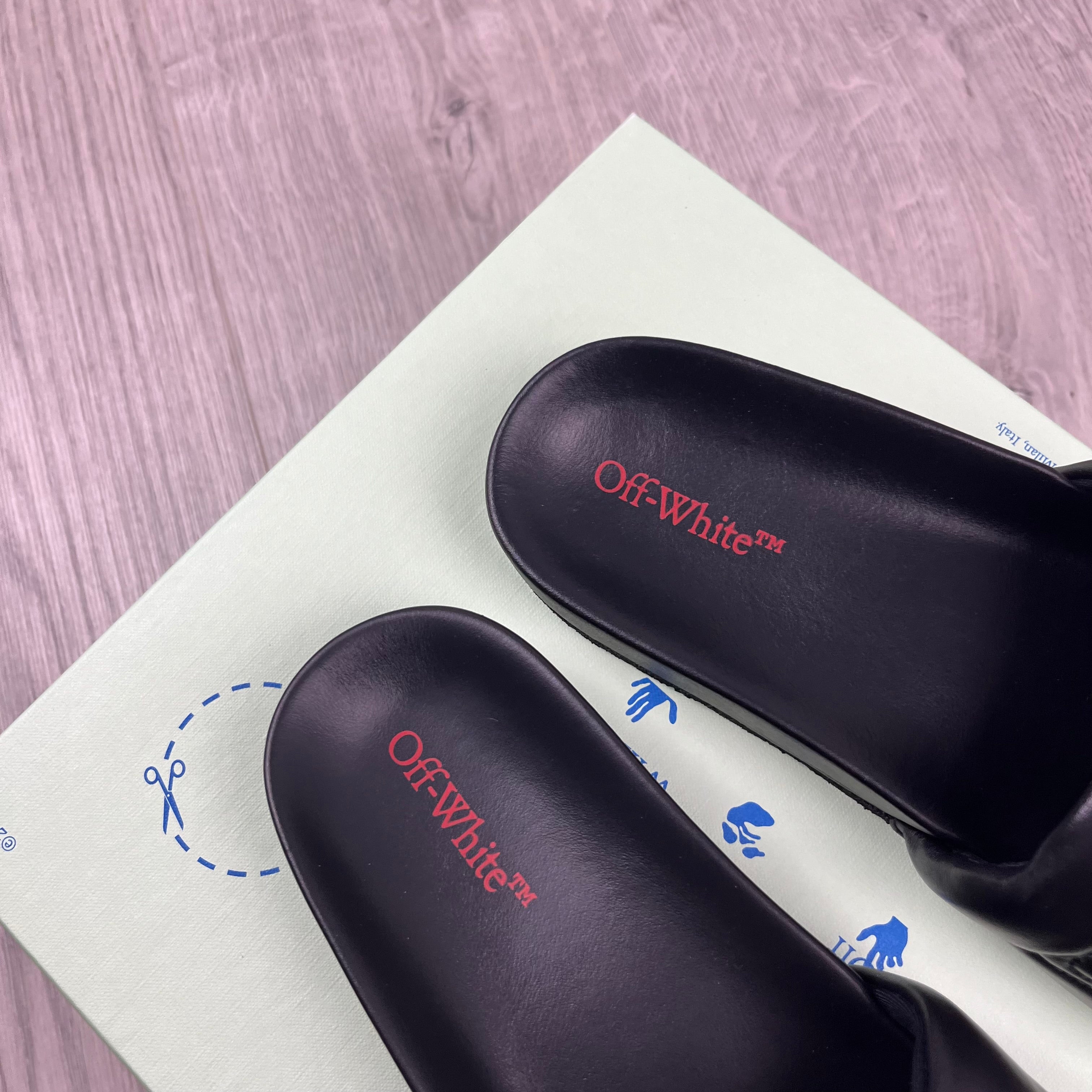 Off-White Bookish Slides - Black