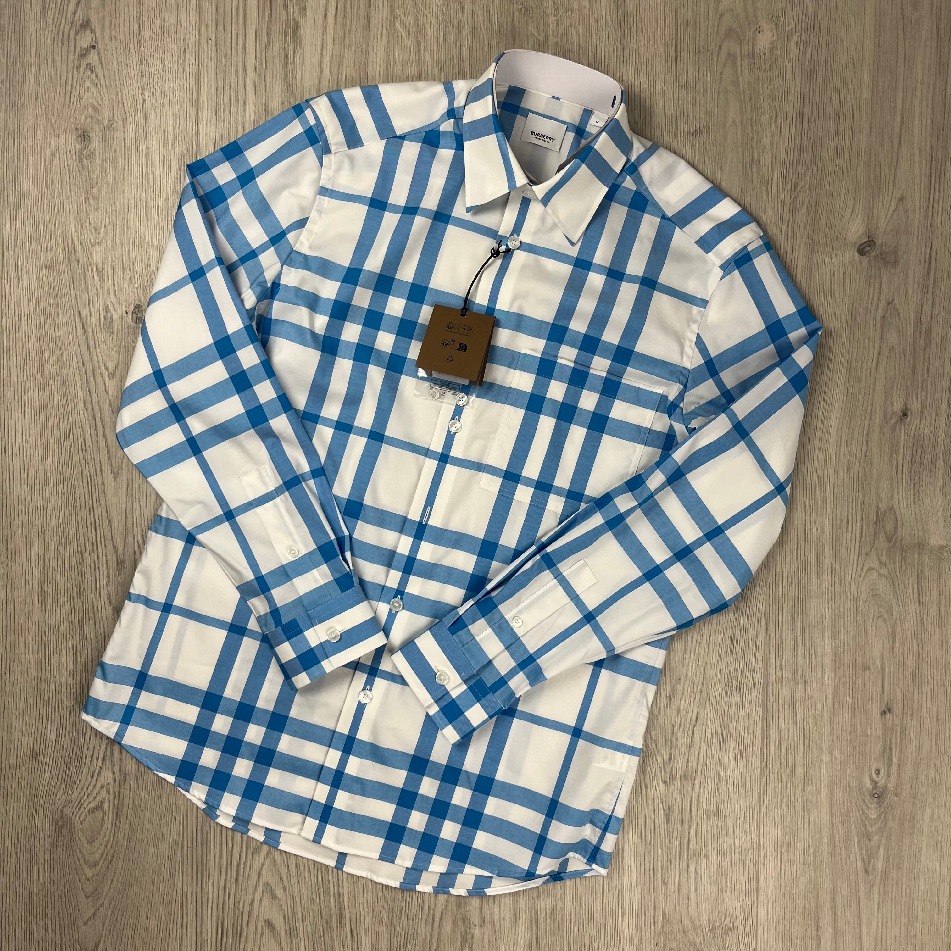Burberry Check Shirt - White