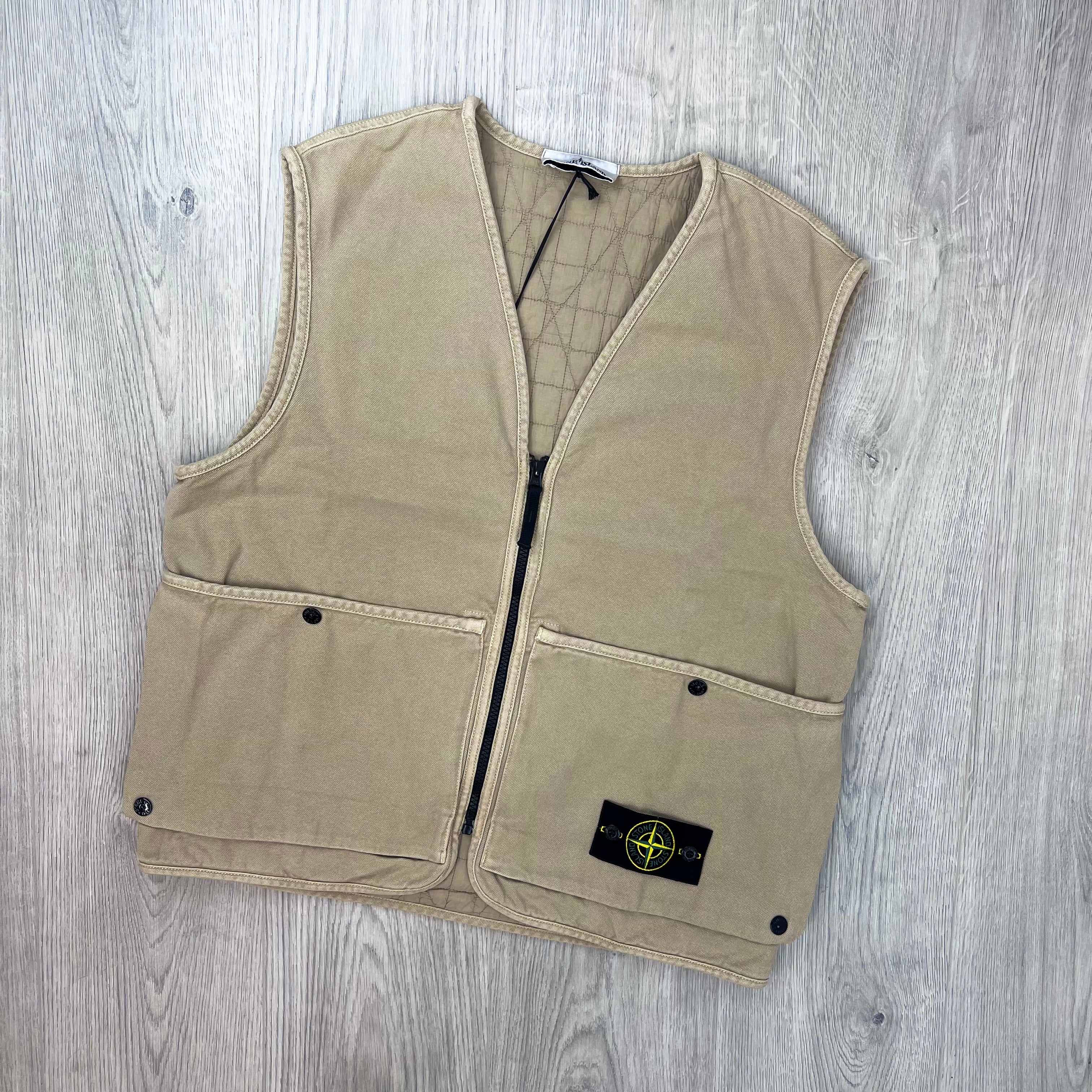 Stone Island Panama Gilet - Desert