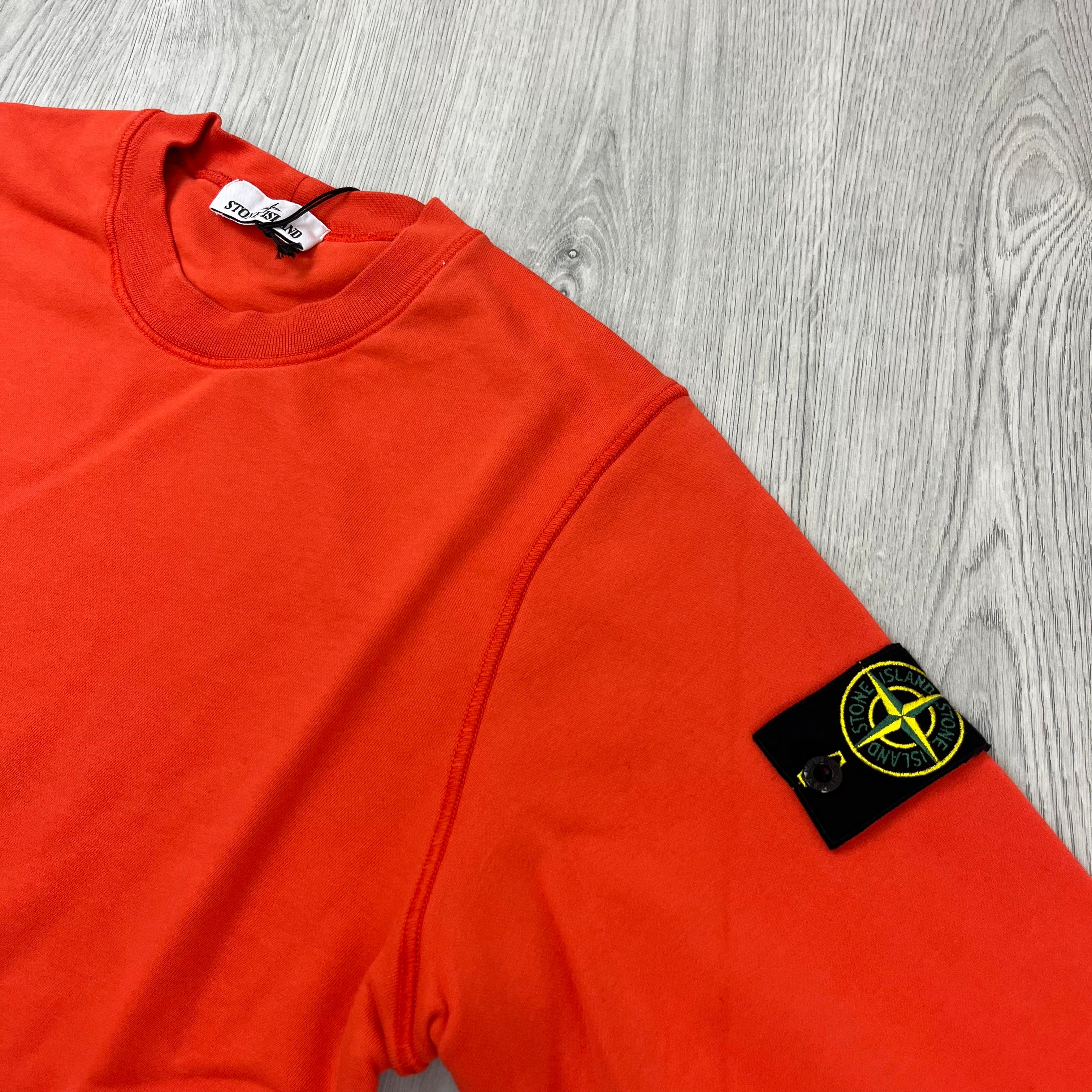 Stone Island Dyed Sweatshirt - Lobster Red