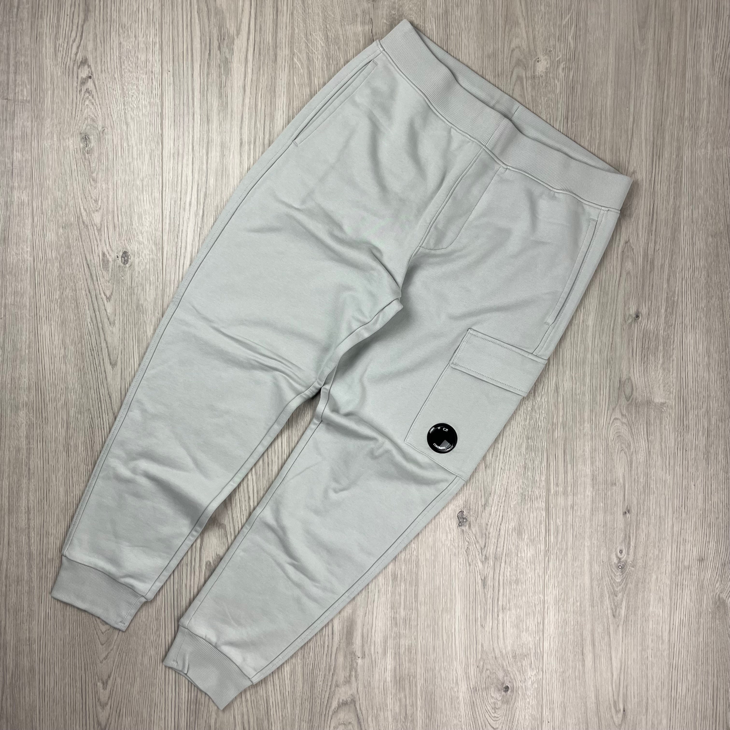 CP Company Raised Fleece Sweatpants - Blue Fox