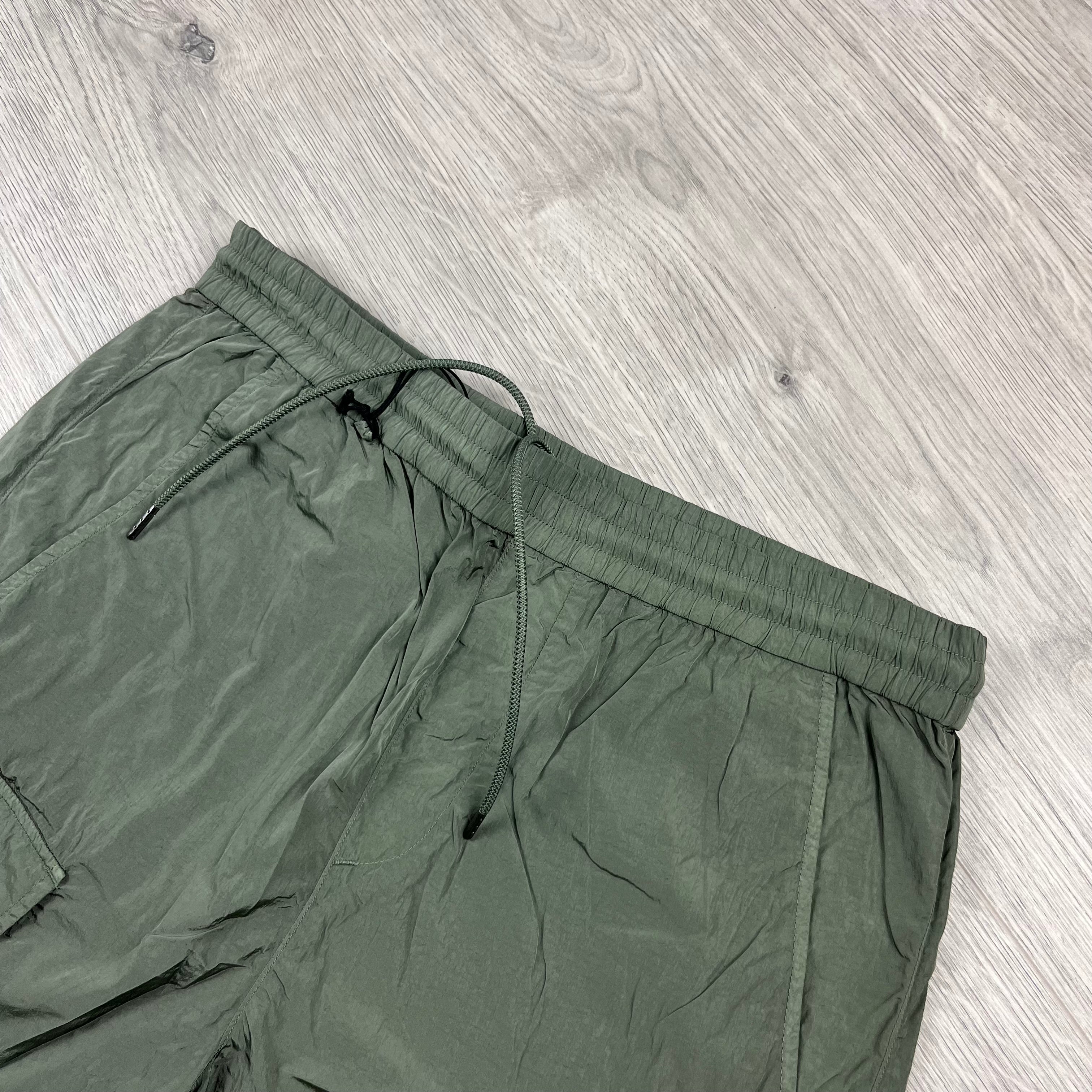 CP Company Chrome Cargo Shorts - Agave Green