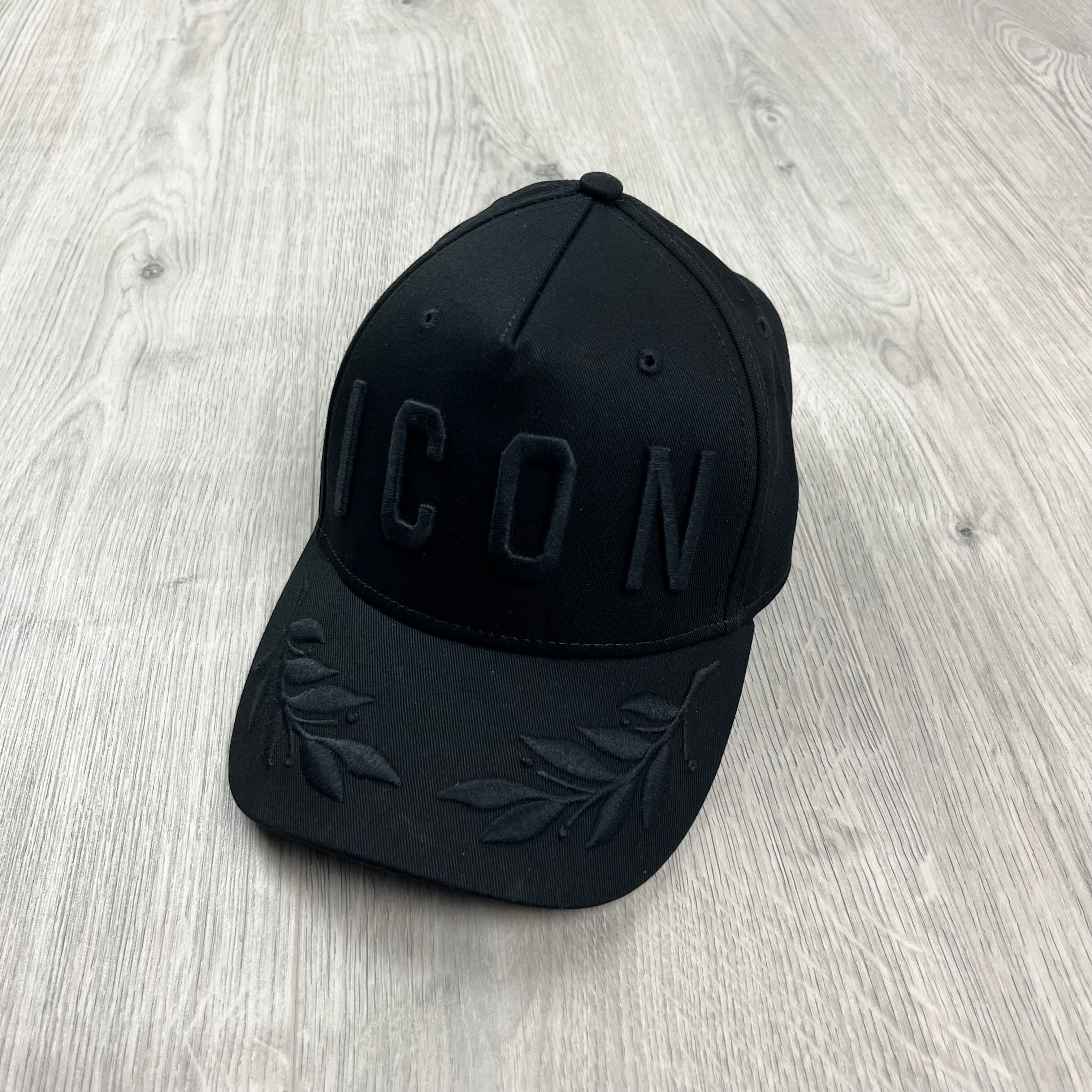 DSQUARED2 ICON Baseball Cap in Black. On sale at Open Attire.