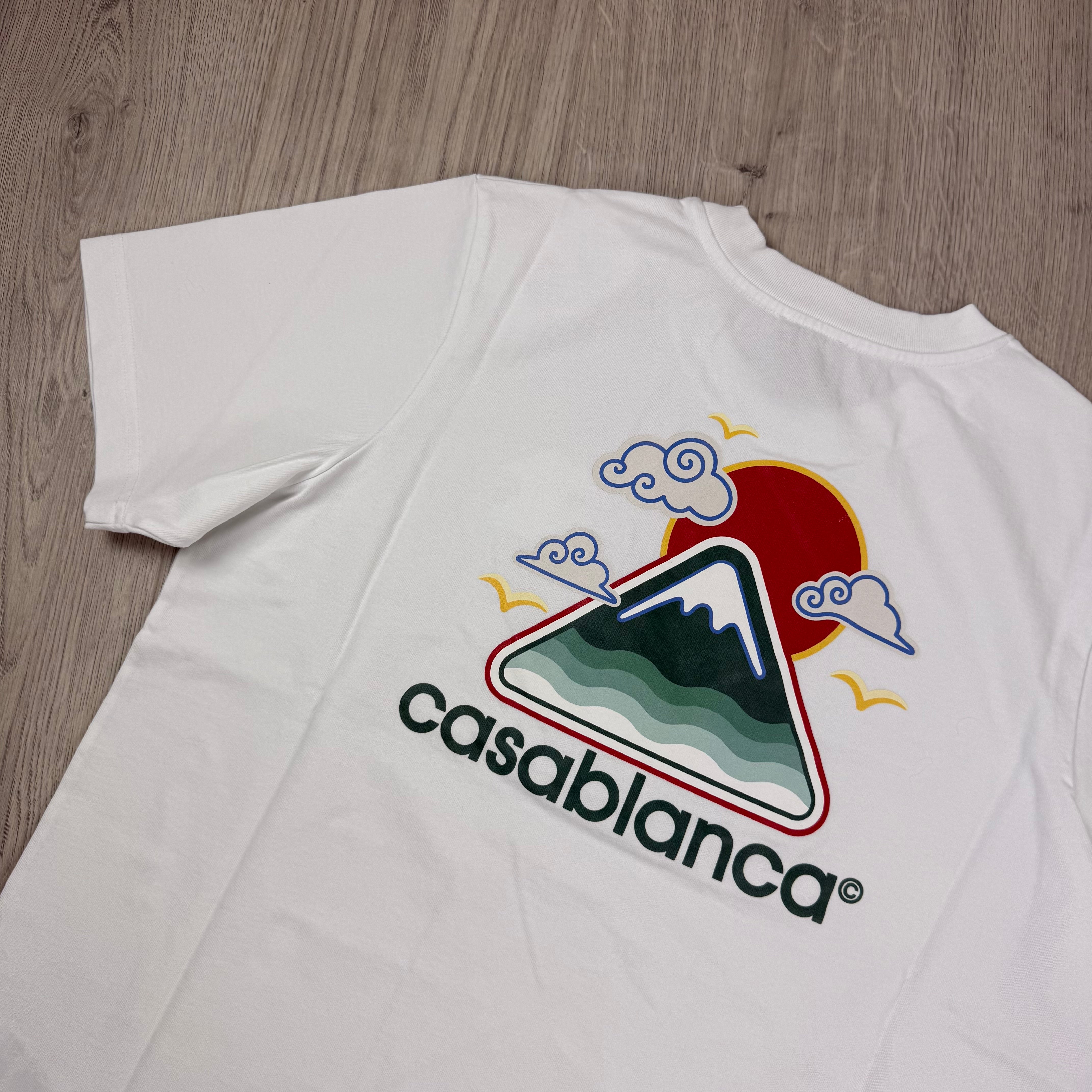 Casablanca 'Montagne Ondulee' T-Shirt - White