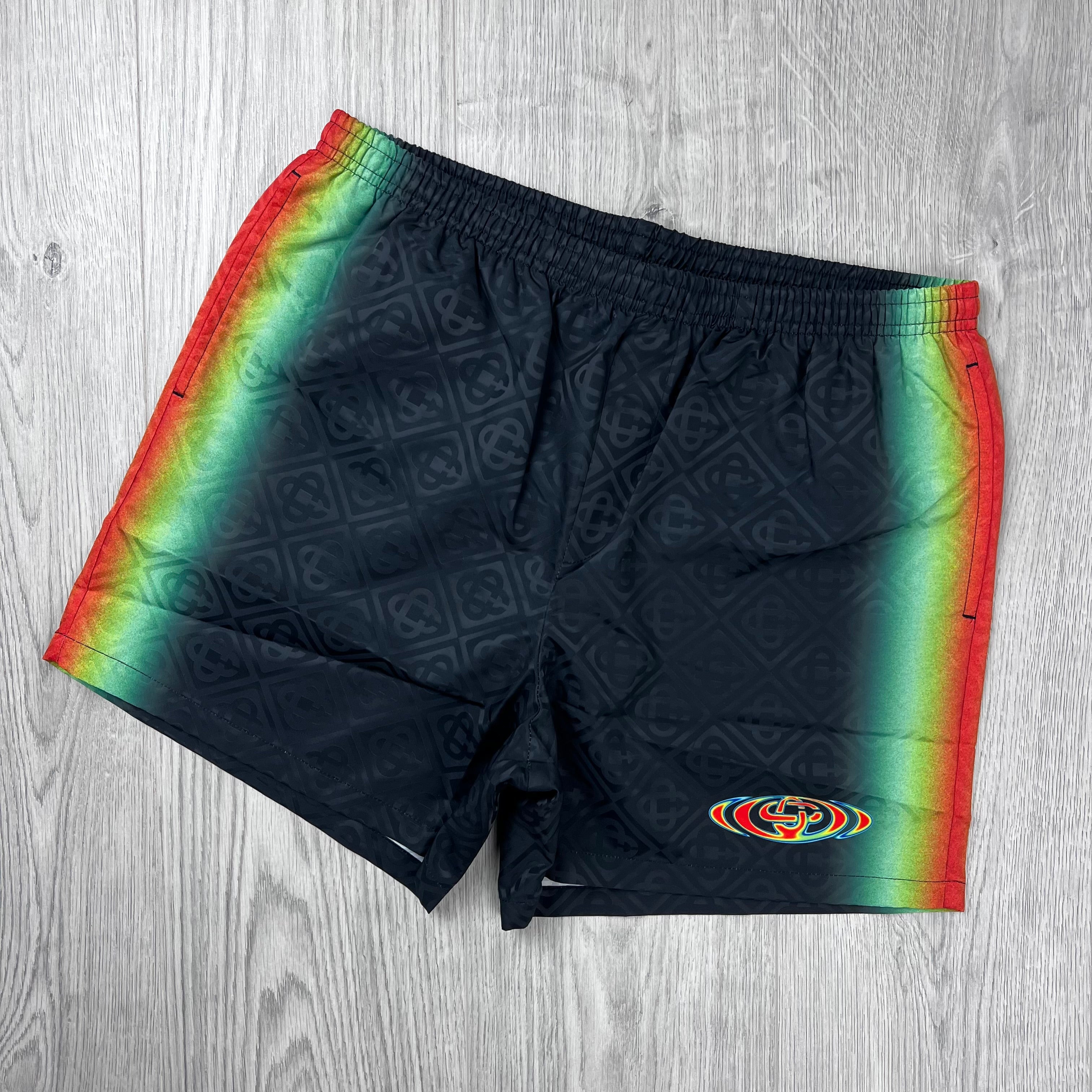 Casablanca 'Melting' Swim Shorts - Black
