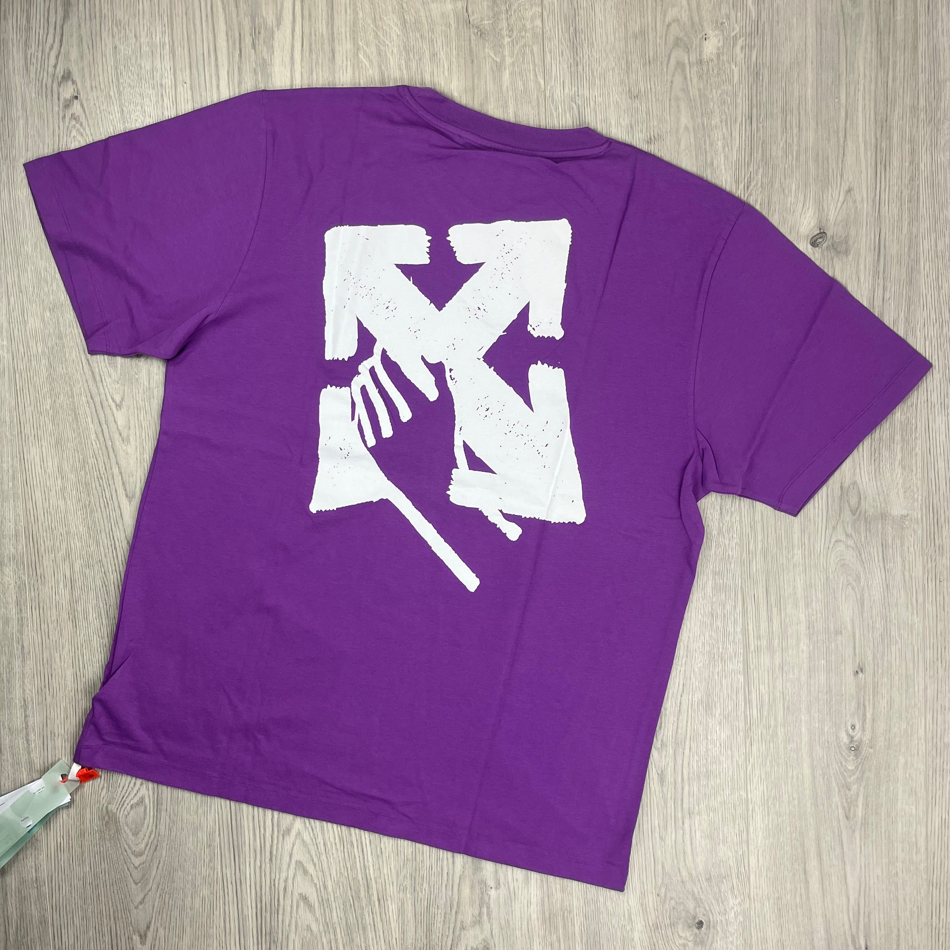 Off-White Hand T-Shirt - Orchid