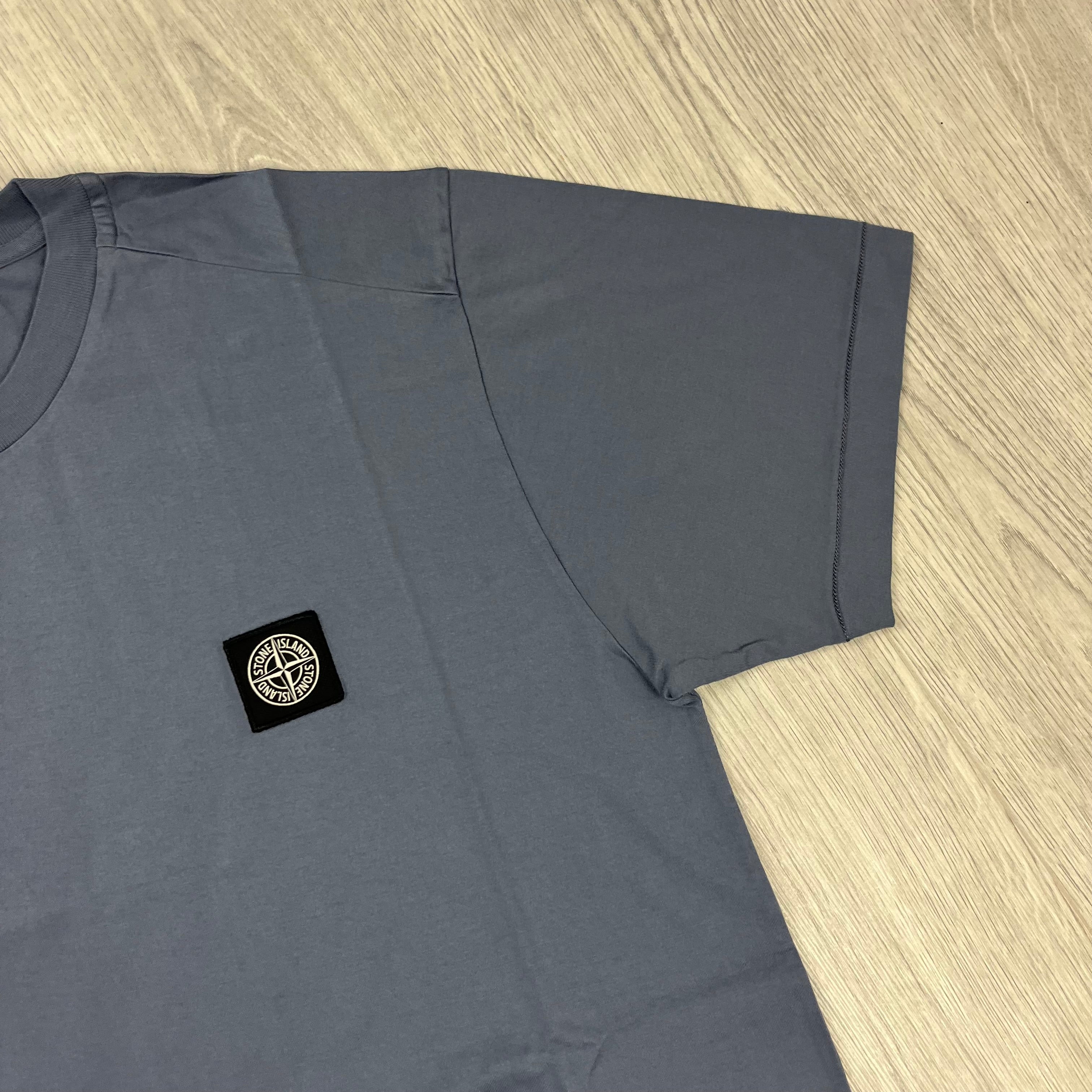 Stone Island Patch T-Shirt - Mid Blue