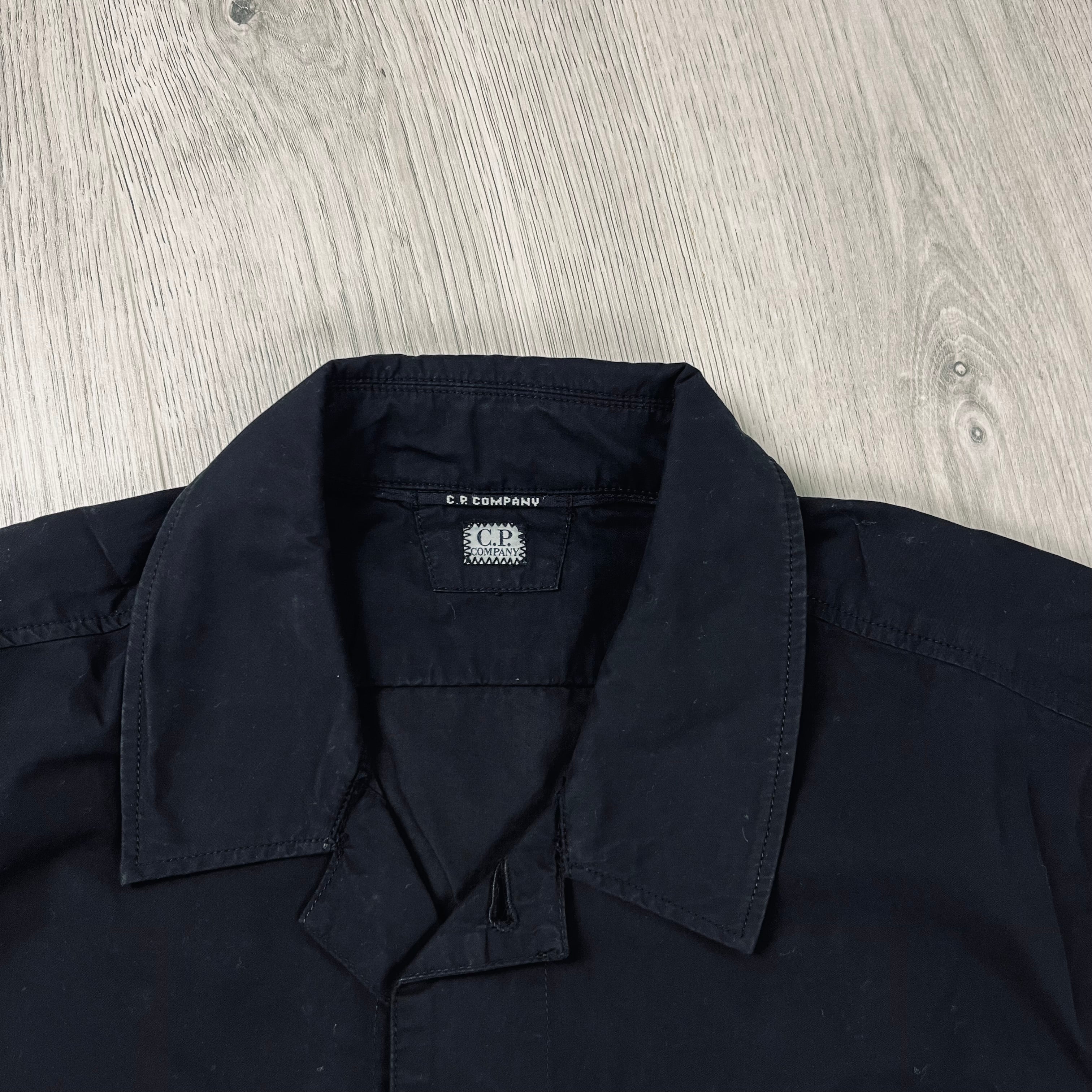 CP Company Button Overshirt - Black