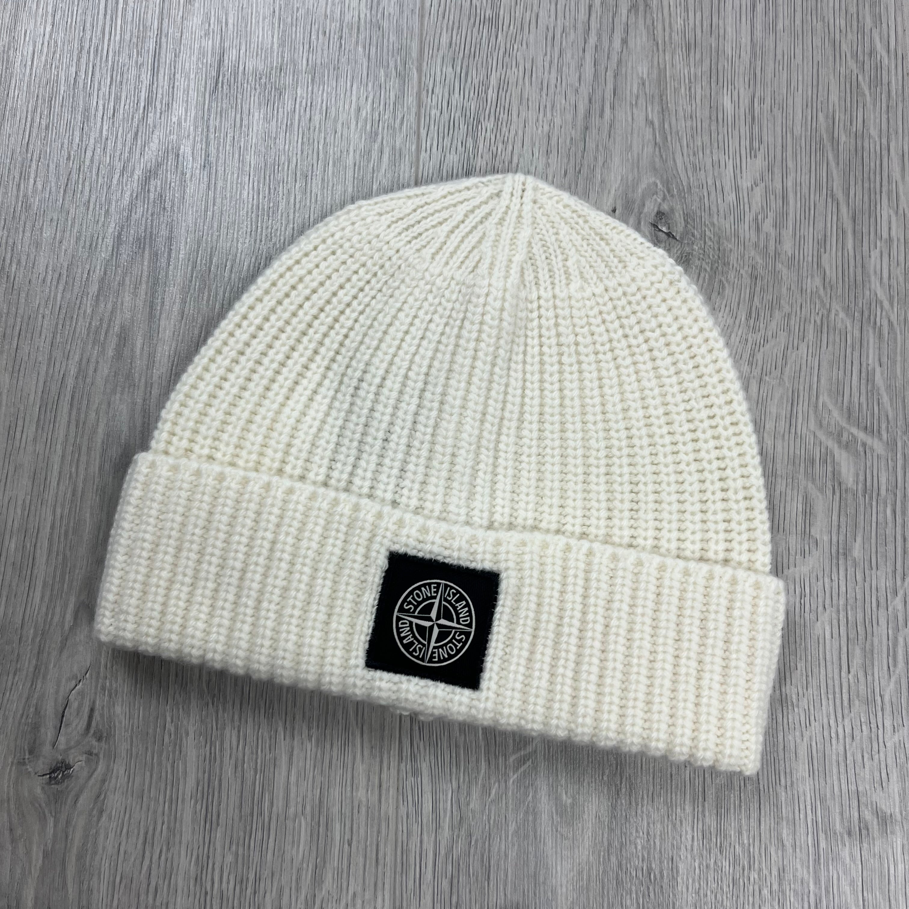 Stone Island Beanie - White