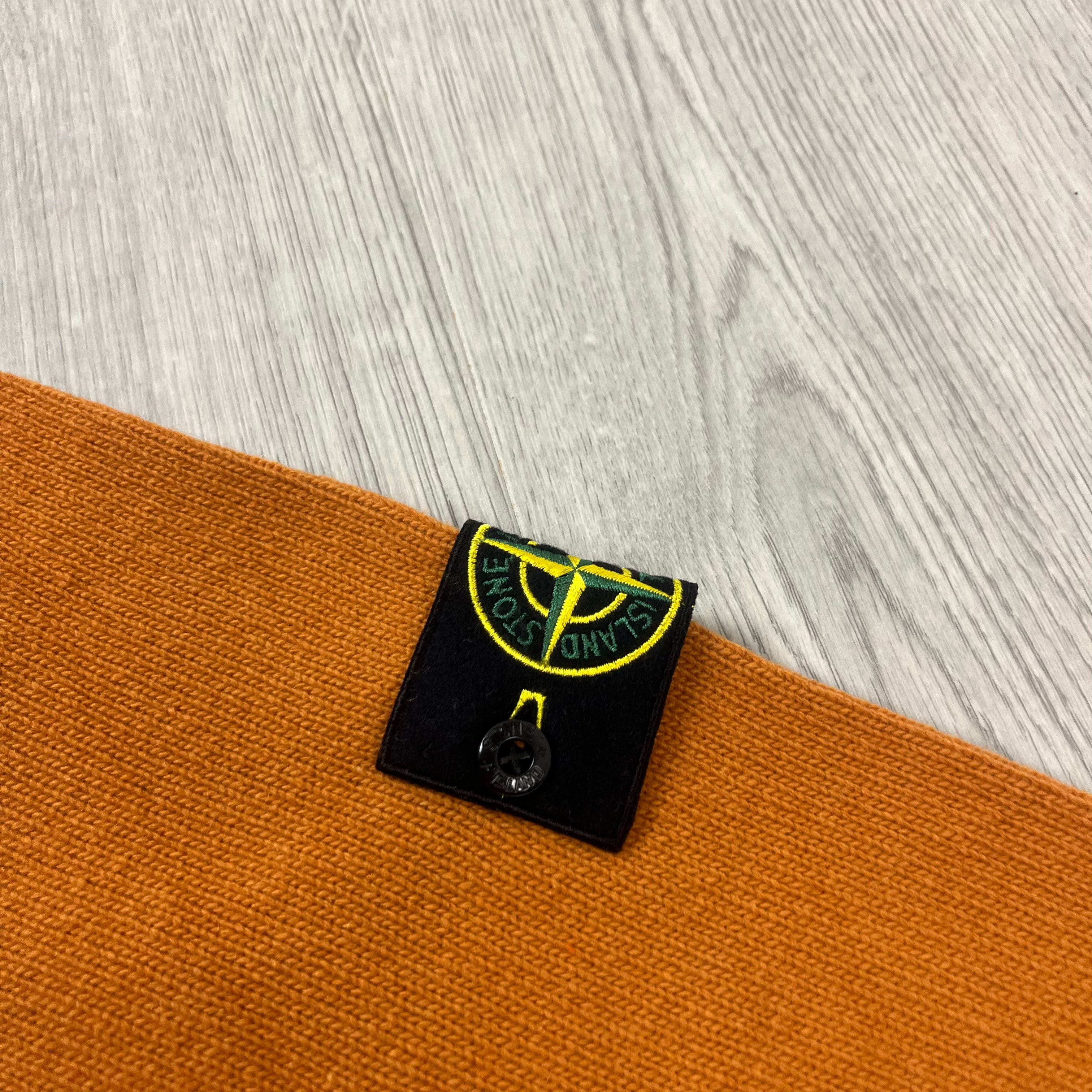 Stone Island Knit Sweatshirt Orange