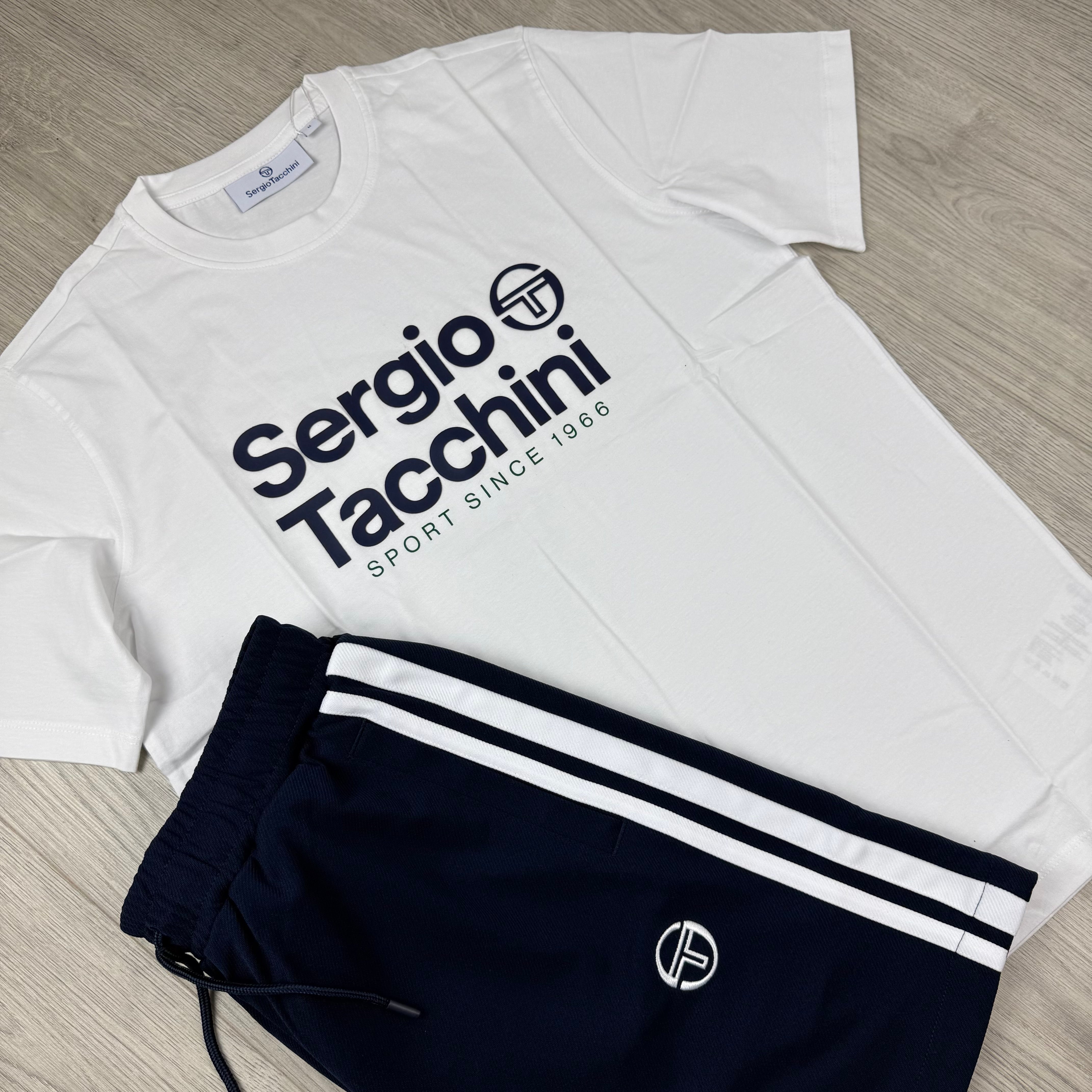 Sergio Tacchini 'Alternativa' Set - White/Maritime Blue