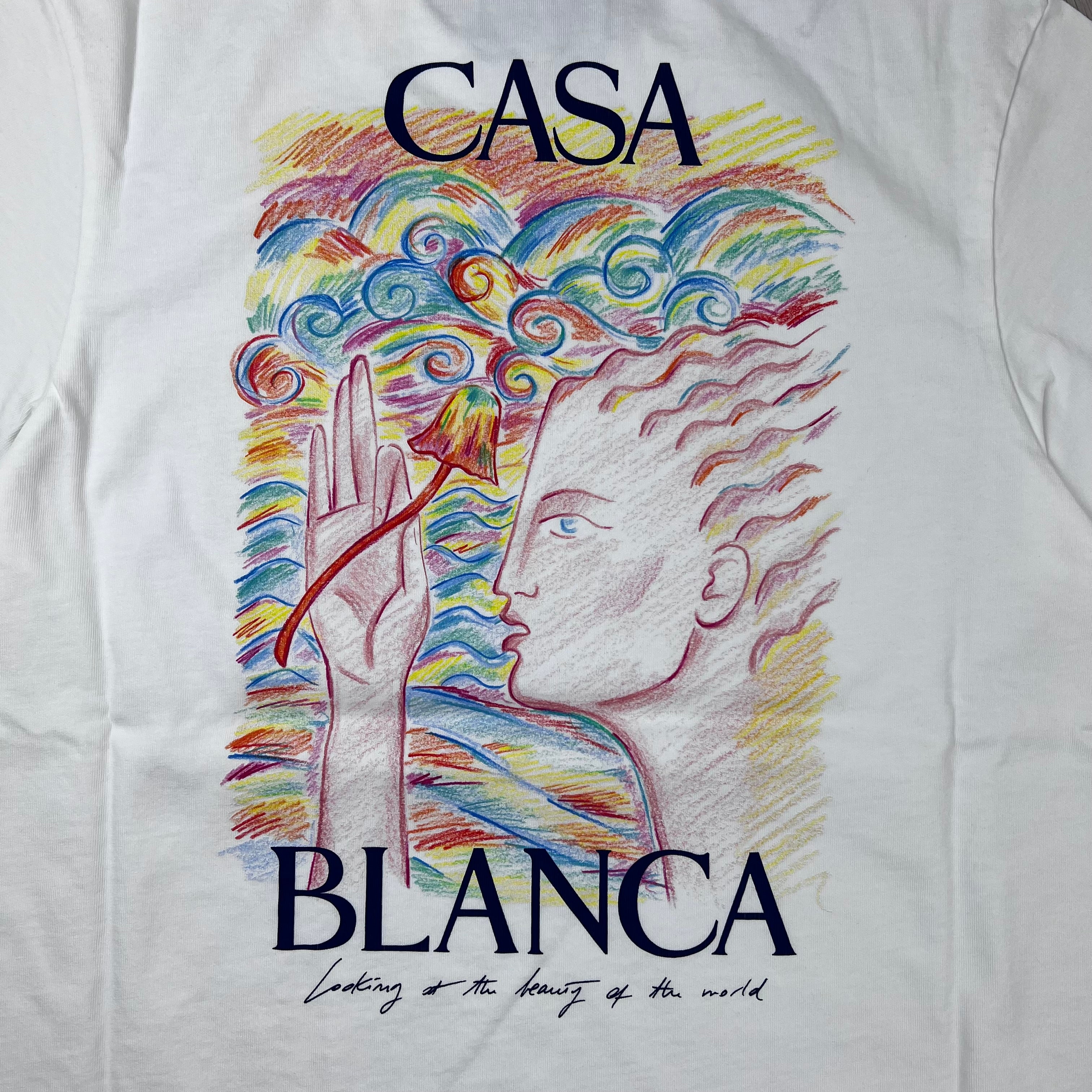 Casablanca 'Mushroom Goddess' T-Shirt - White