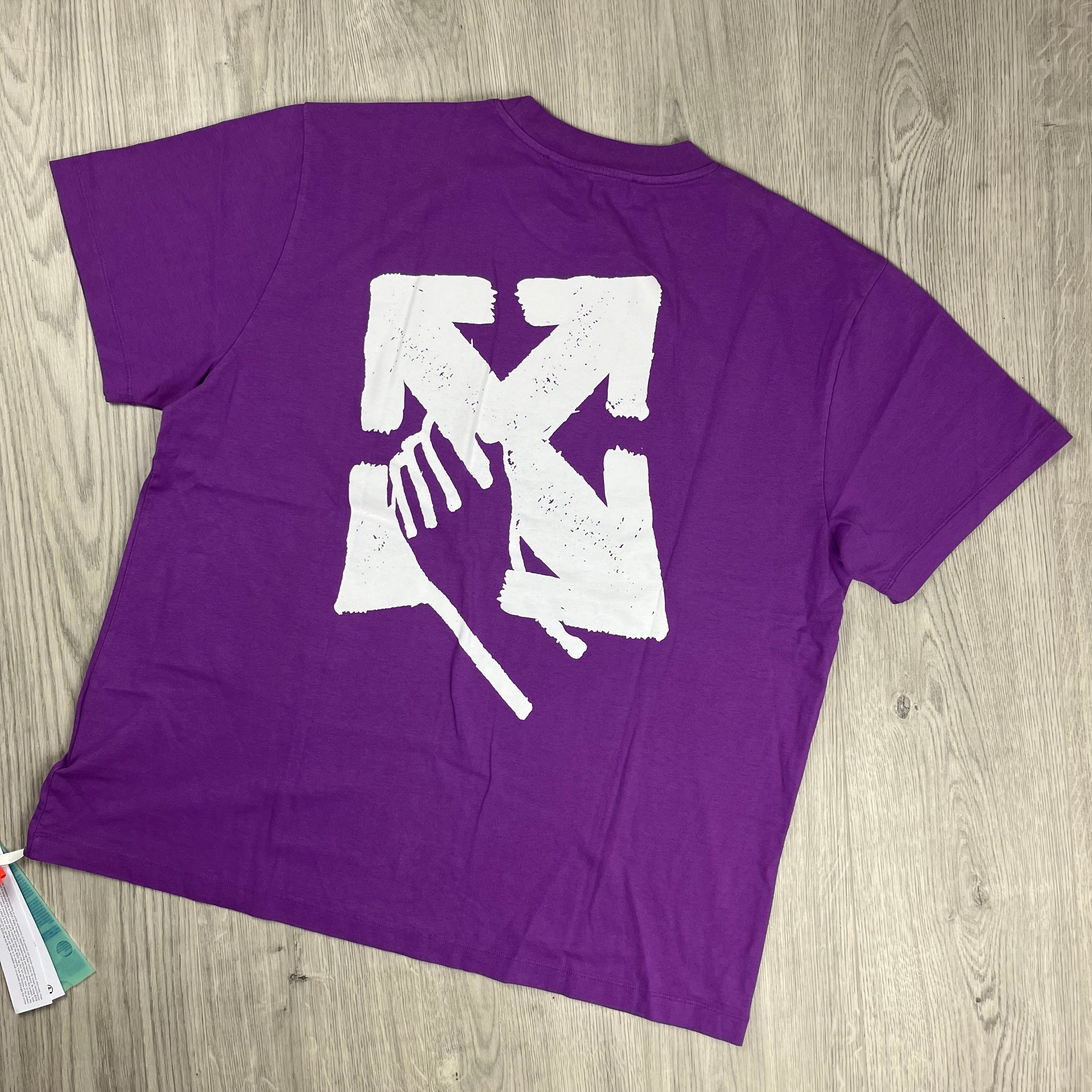 Off-White Oversized T-Shirt - Purple