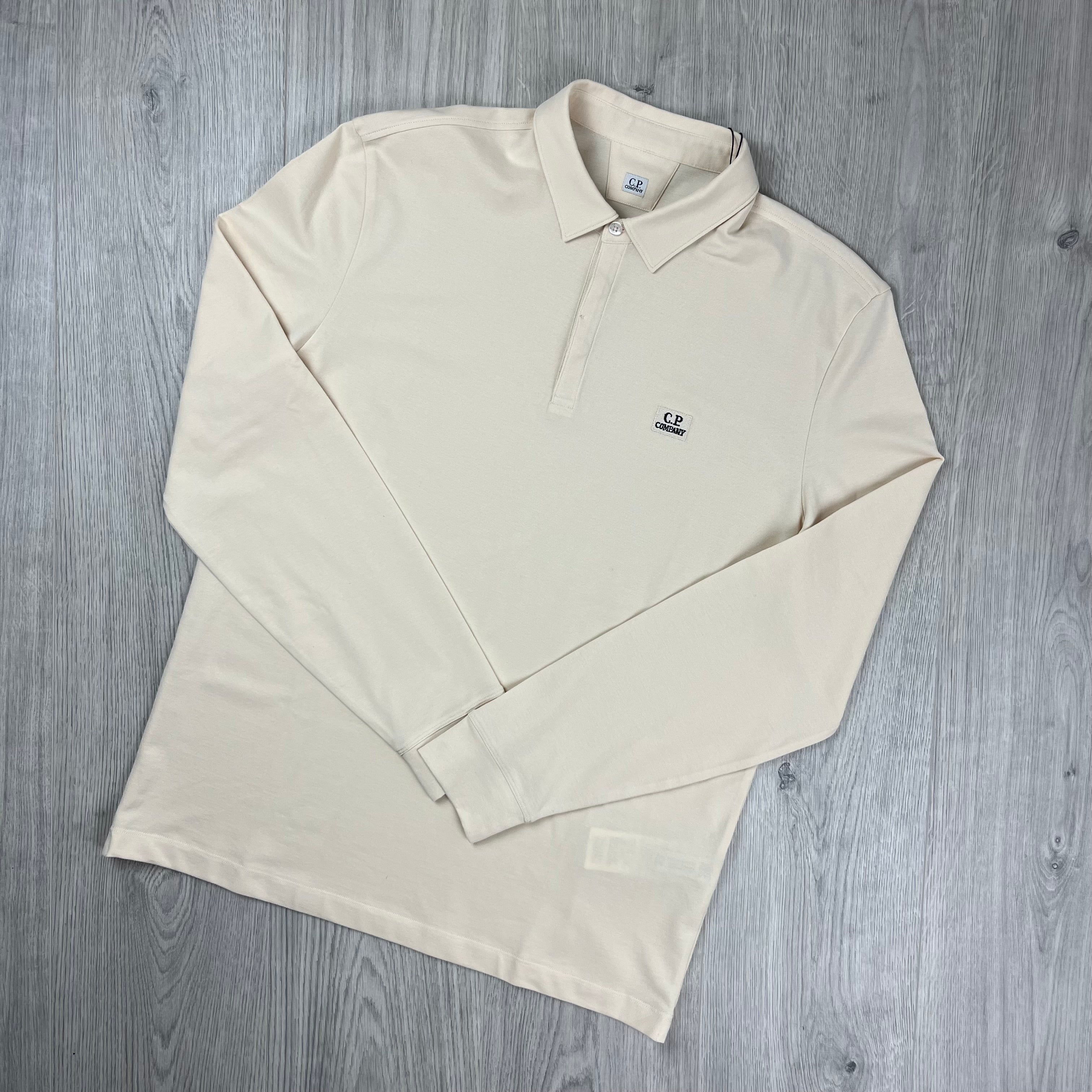 CP Company Piquet Polo Shirt - Pistachio Shell