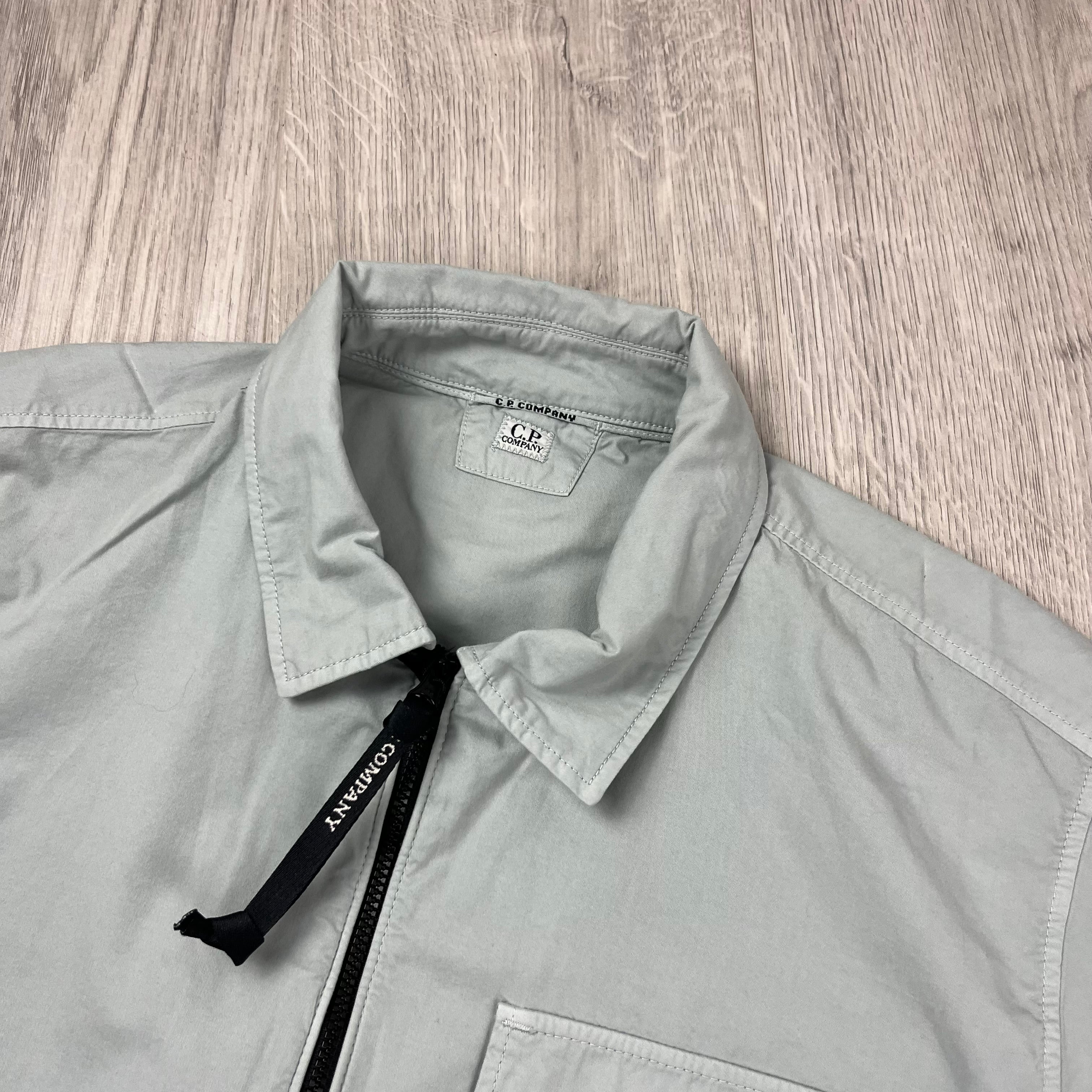 CP Company Zip Overshirt - Blue Fox