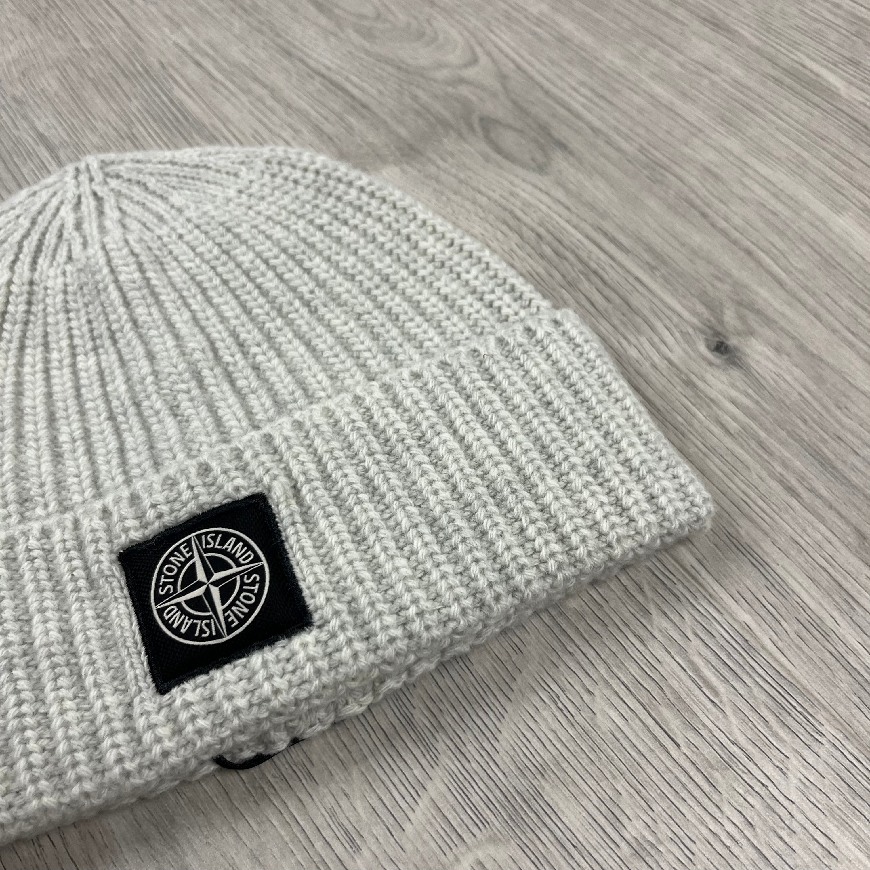 Stone Island Beanie - Pearl Grey