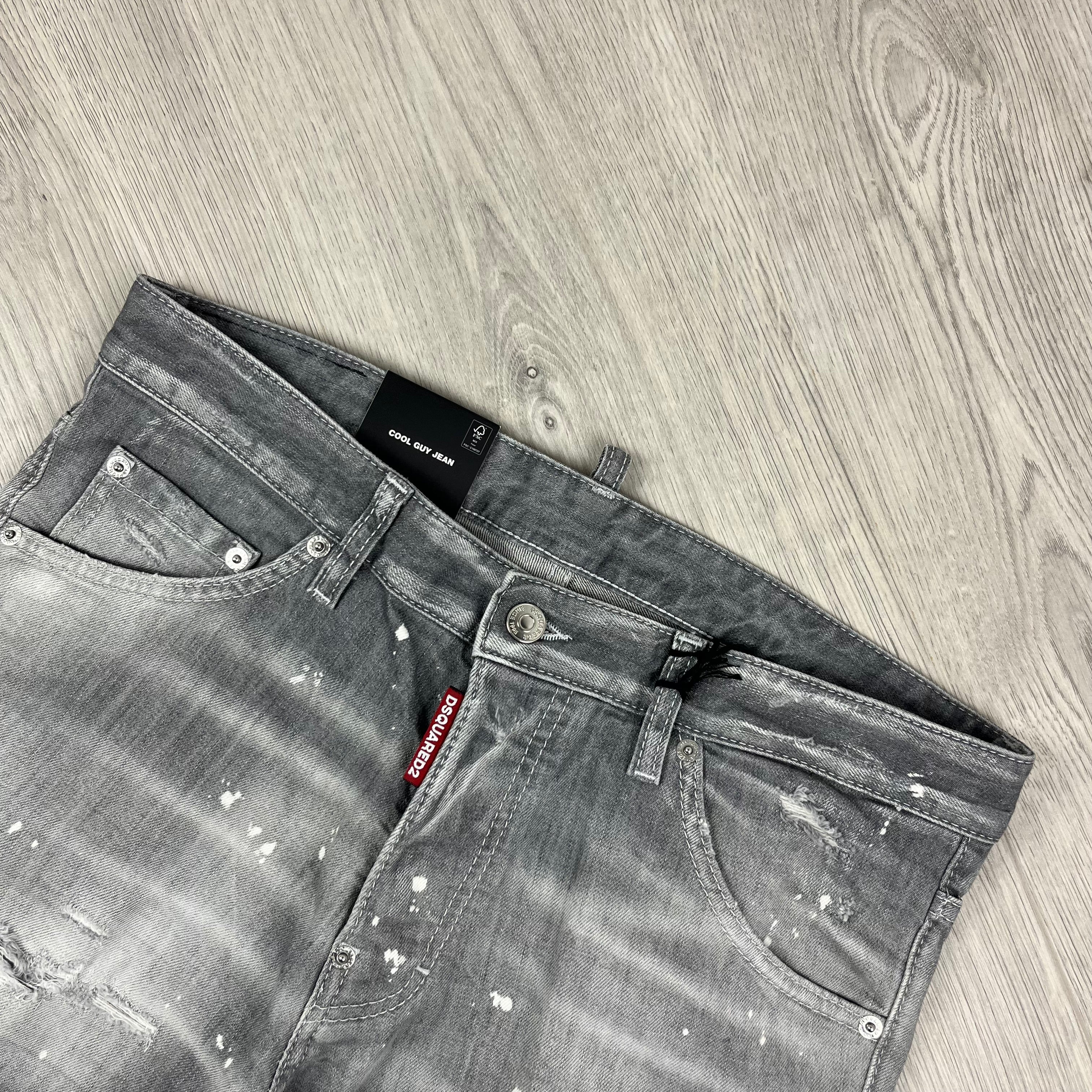 DSQUARED2 'Cool Guy' jeans in Grey. On sale at Open Attire.